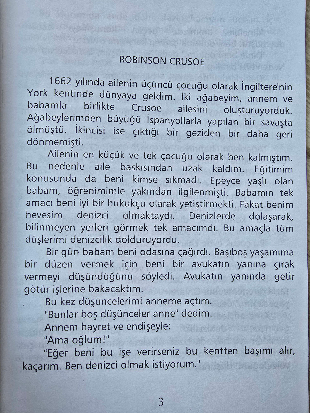 Daniel Defoe – Robinson Crusoe 1989 Turkish Book Turkey