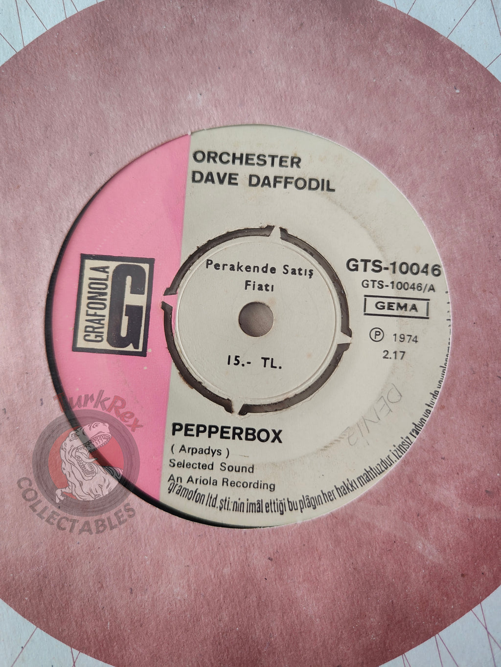 Orchester Dave Daffodil – Pepper Box 7" Turkish Pressing Vinyl Turkey Edition