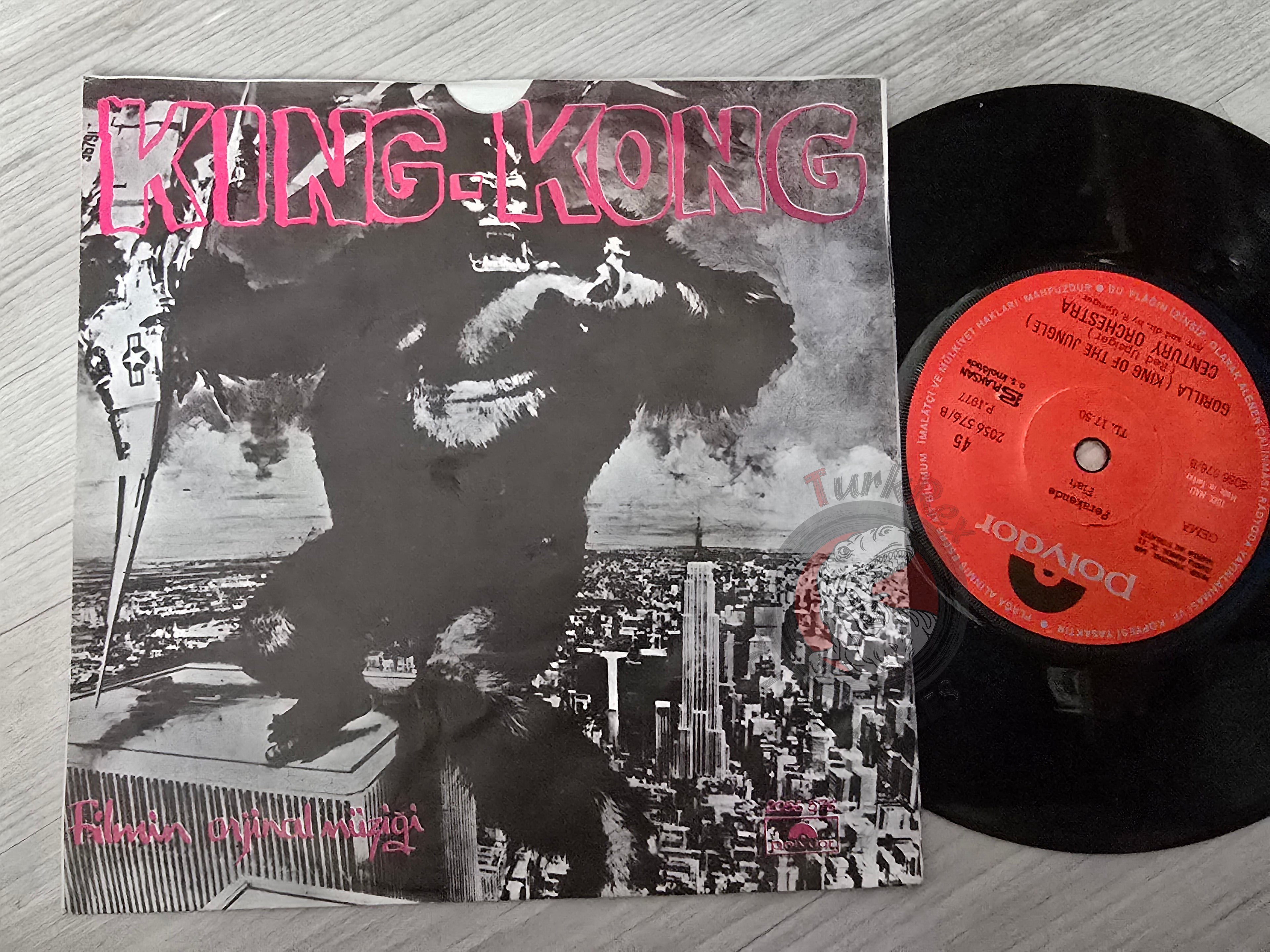 Century Orchestra – King-Kong OST 7" Turkish Pressing Vinyl Turkey Edition
