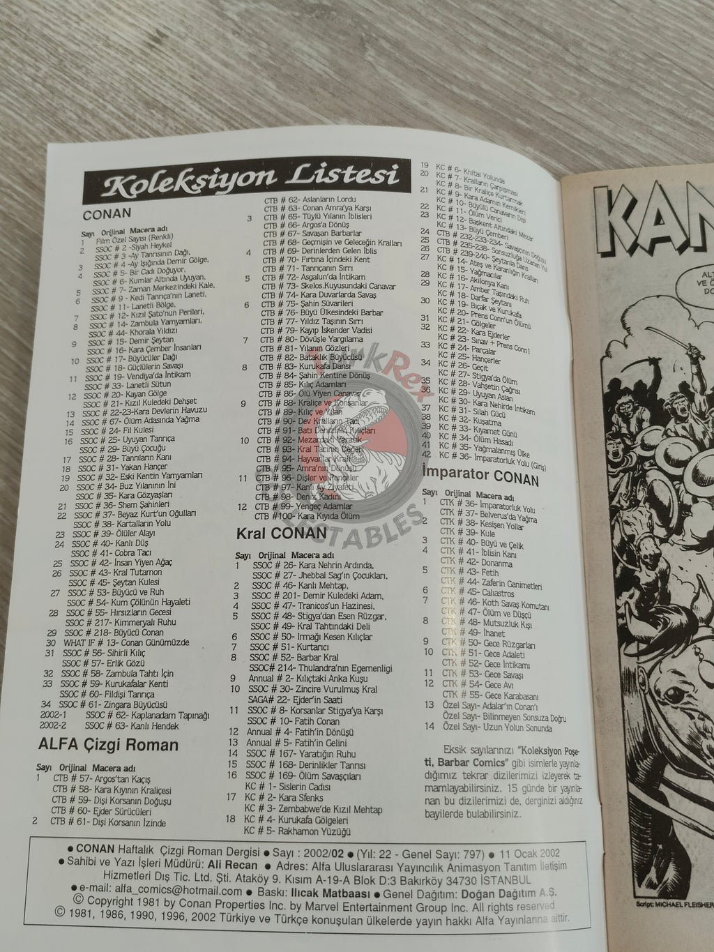 Conan #2 The Savage Sword of Conan #63 Turkish Comic Turkey The Barbarian #2