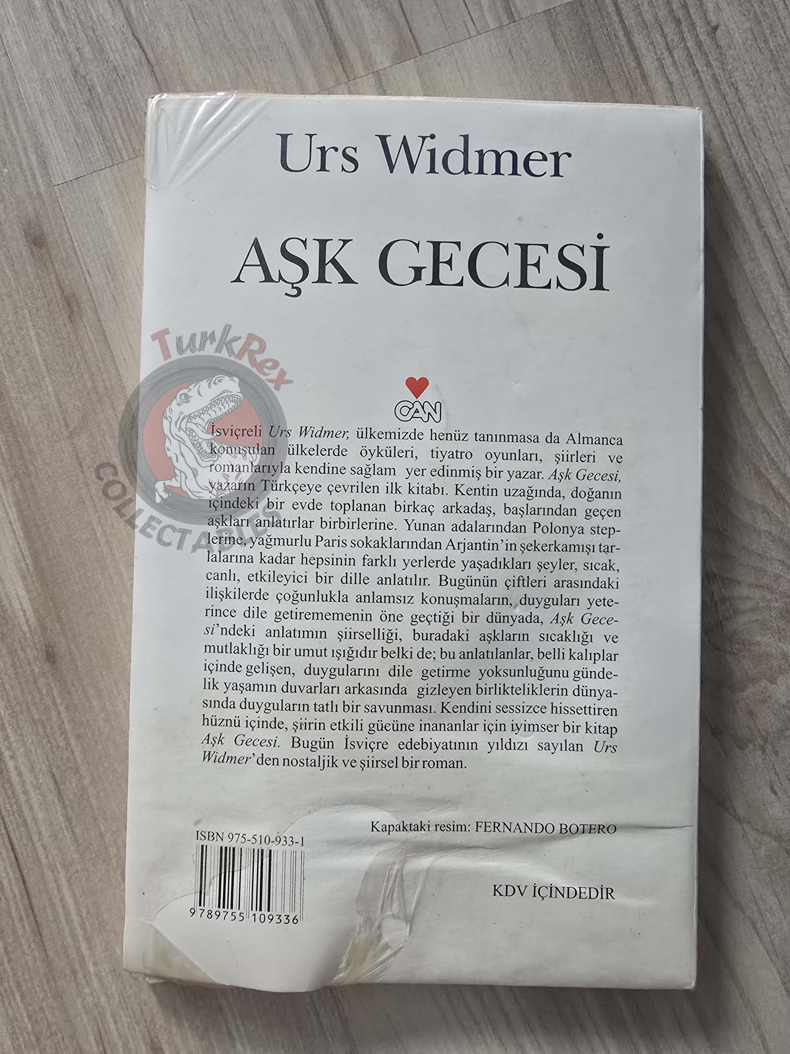 Urs Widmer – Liebesnacht Turkish Book Turkey