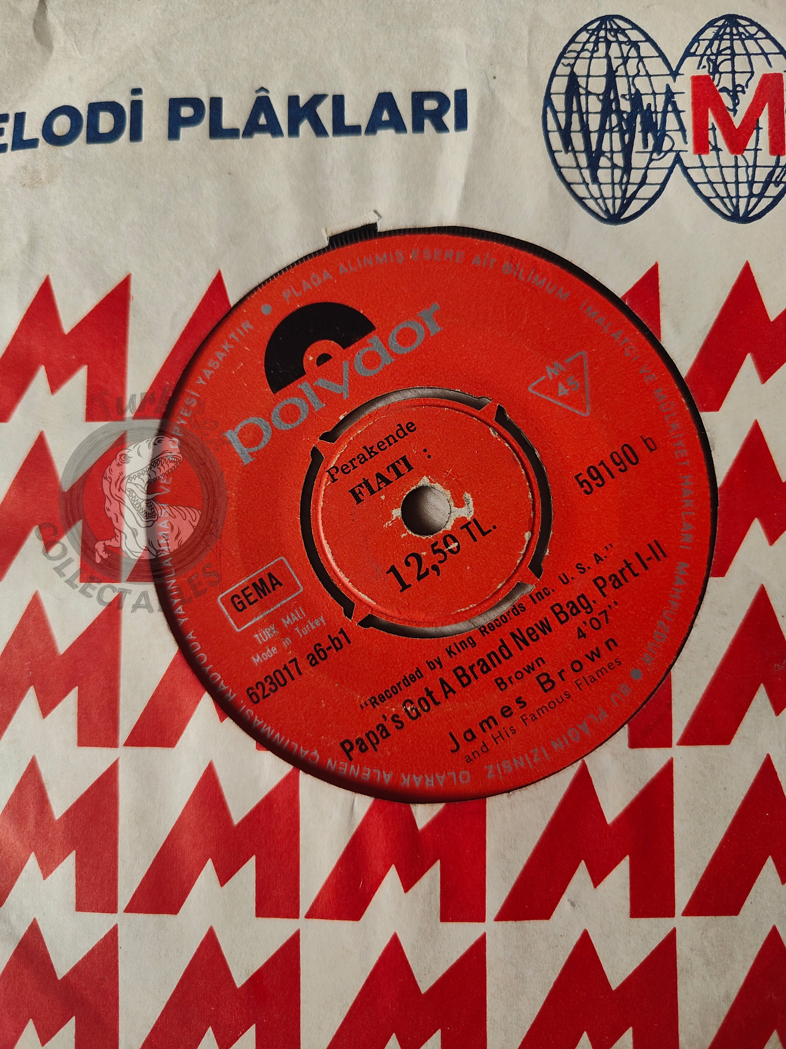 James Brown – I Got You (I Feel Good) 7" Turkish Pressing Vinyl Turkey Edition