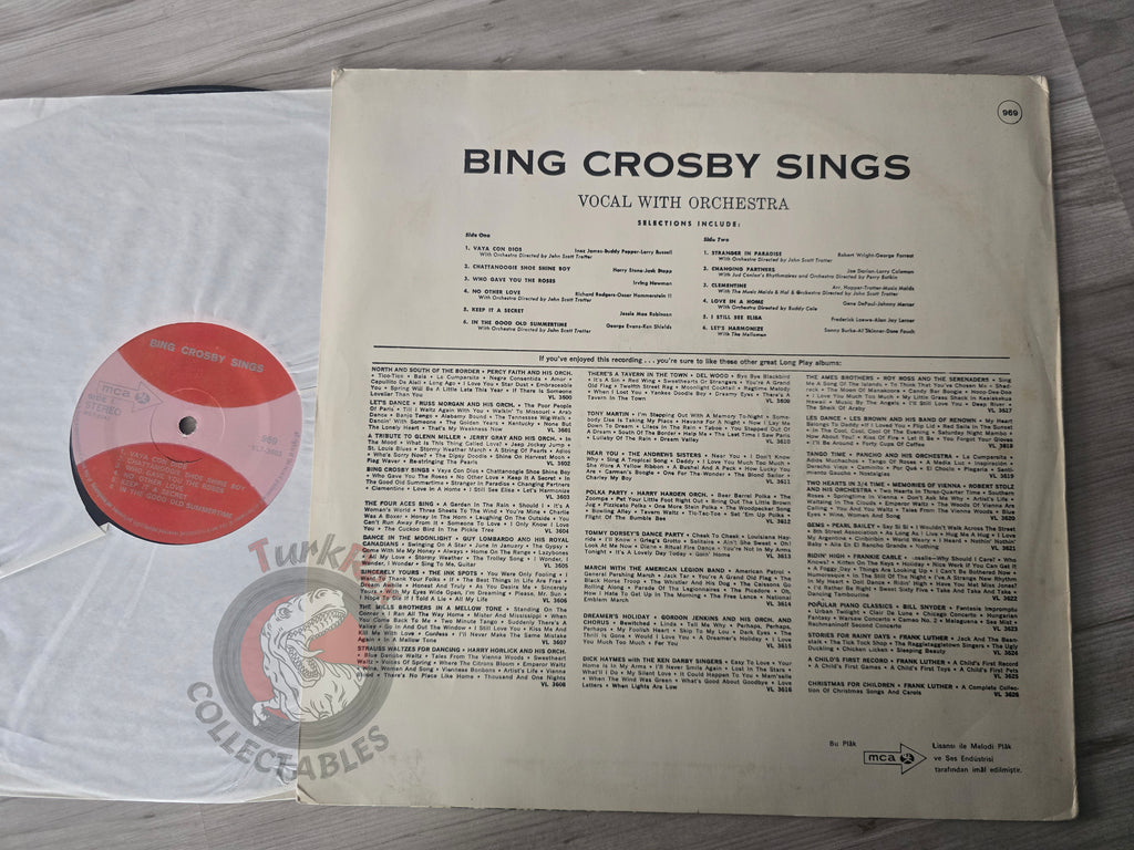 Bing Crosby – Bing Crosby Sings Turkish Pressing Vinyl Turkey Edition
