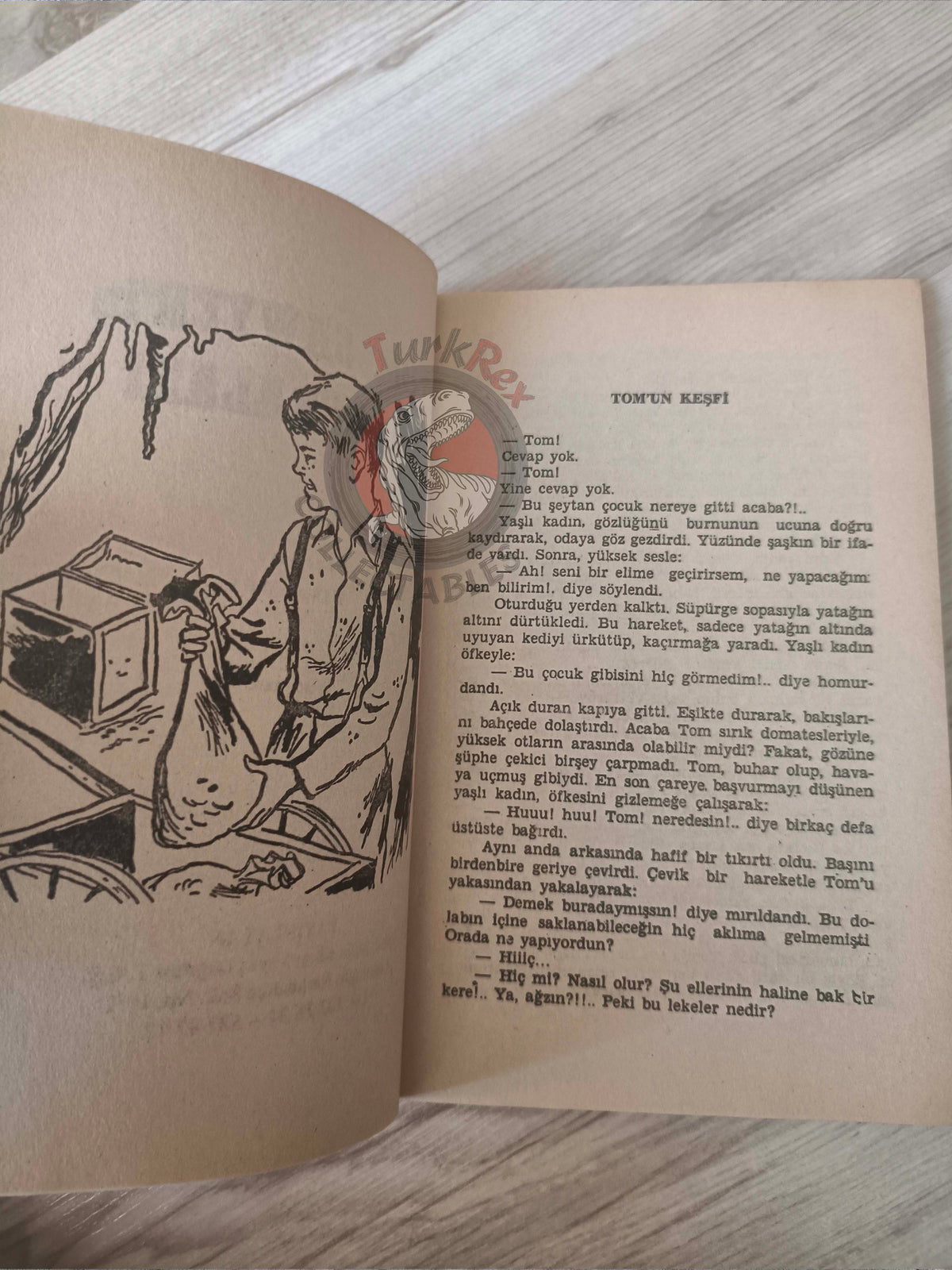 Mark Twain – Tom Sawyer 1968 Turkish Book Turkey Illustrated
