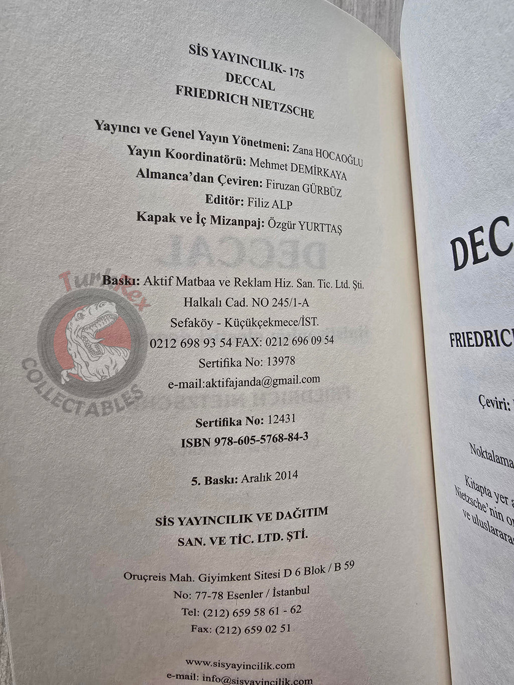 Friedrich Nietzsche – The Antichrist 2014 Turkish Book Turkey
