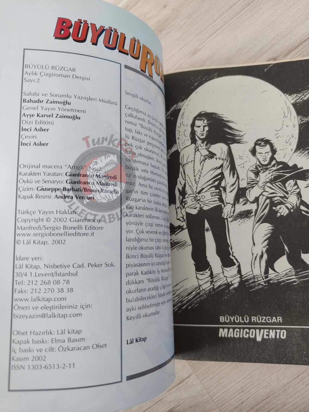 Magico Vento #2 Artigli 2002 Turkish Comic Turkey Bonelli