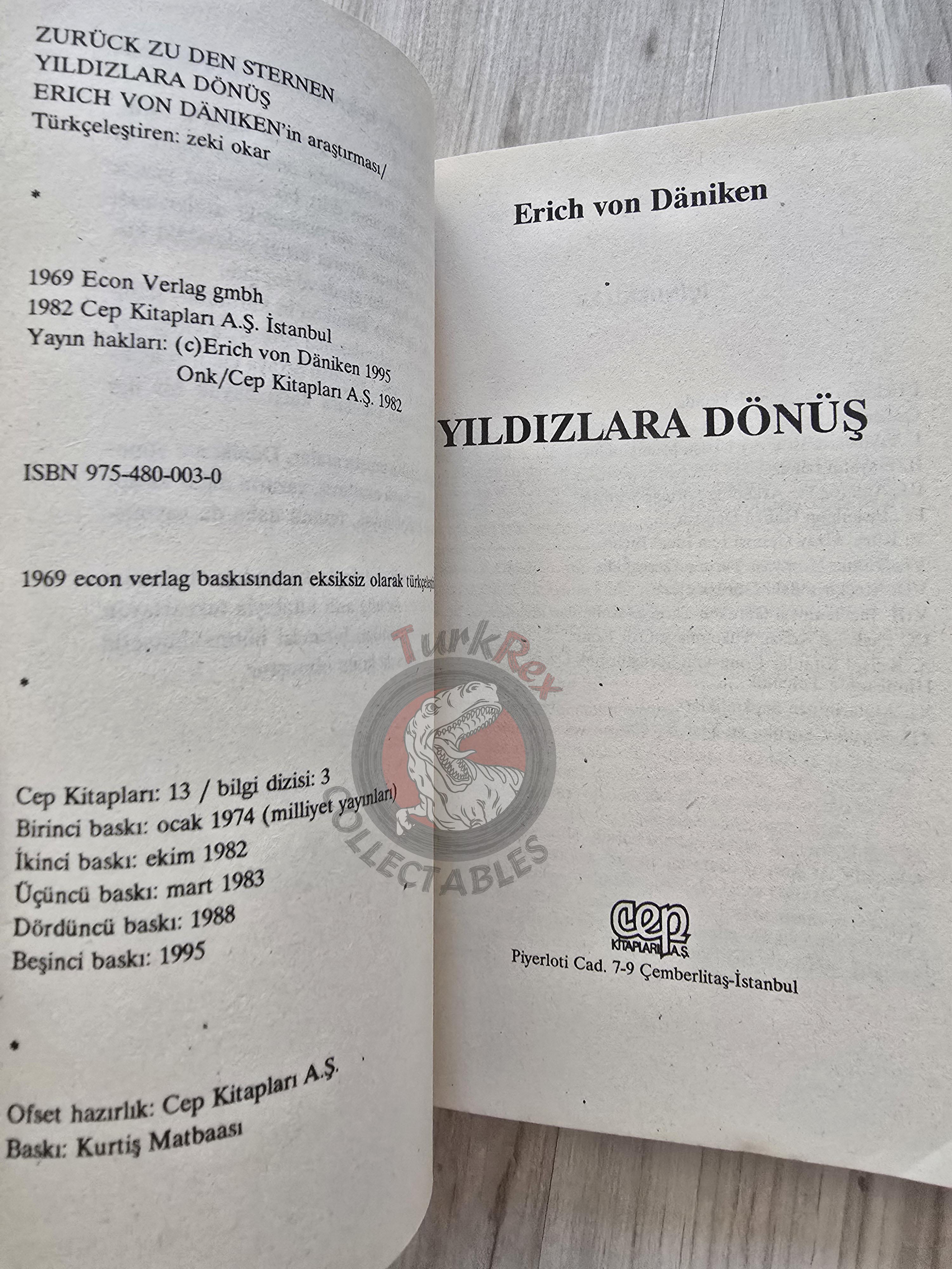 Erich von Däniken – Return to the Stars 1995 Turkish Book Turkey Ufology