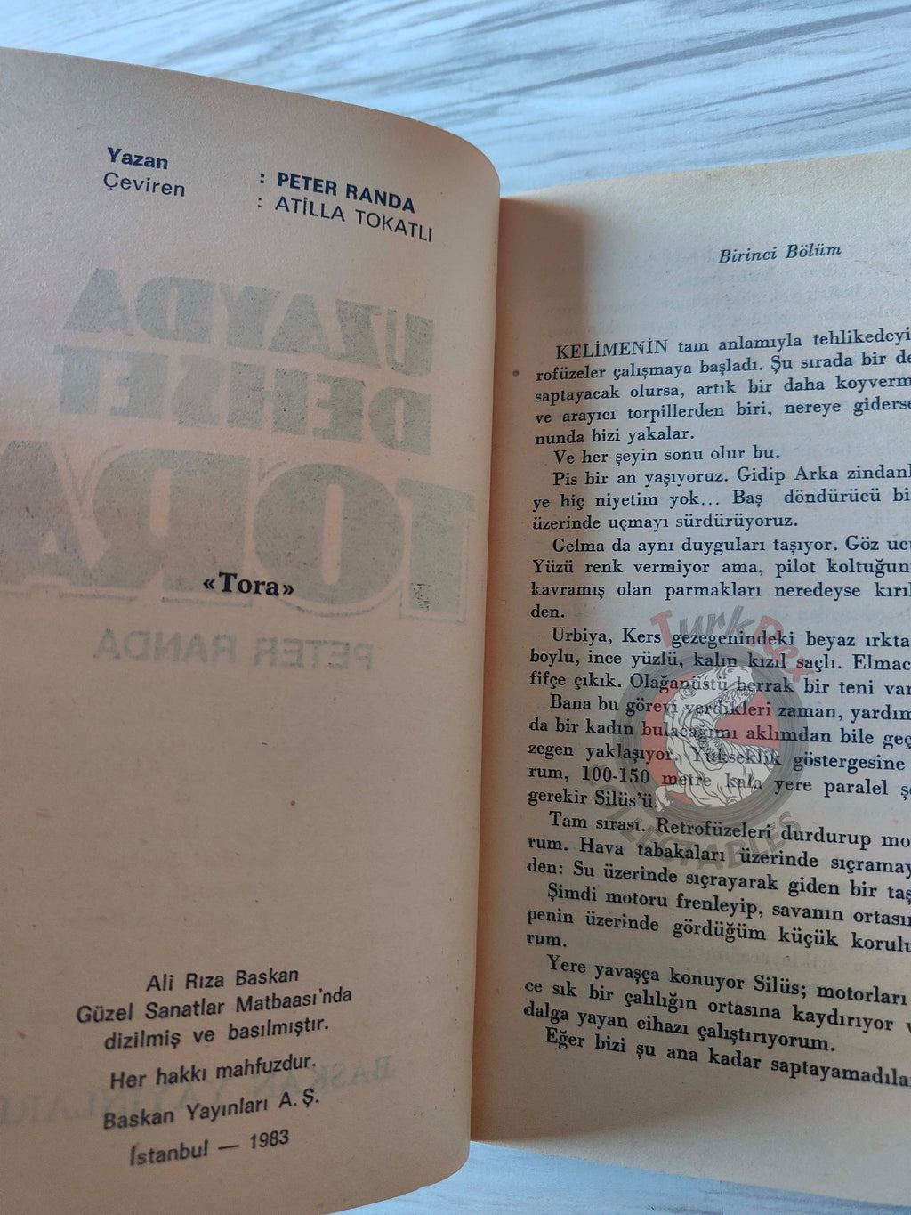Peter Randa – Tora 1983 1st Turkish Book Turkey