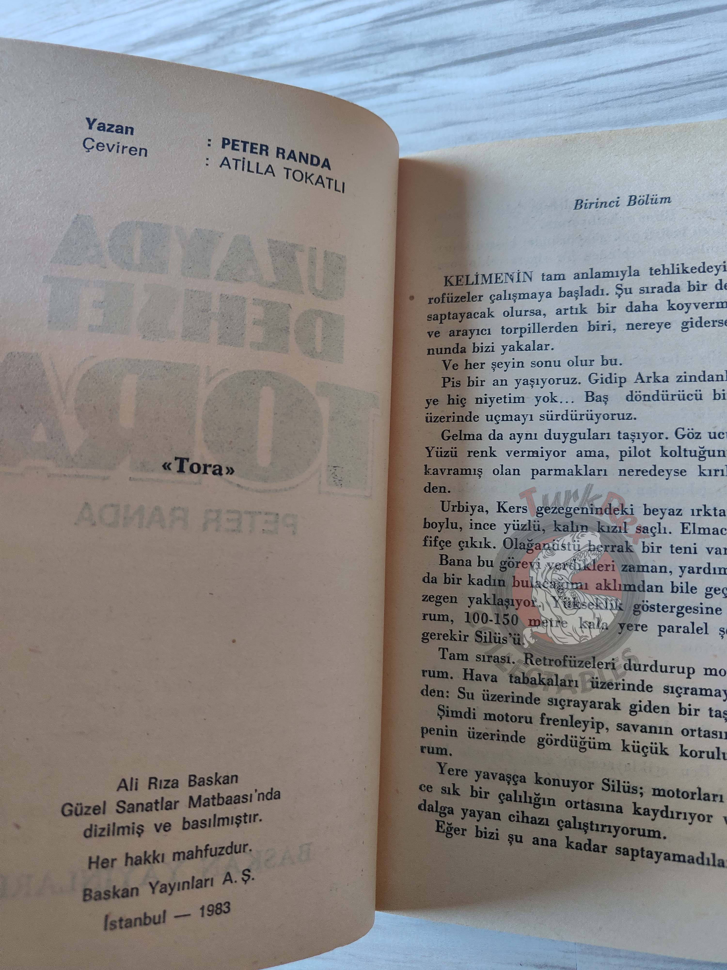 Peter Randa – Tora 1983 1st Turkish Book Turkey