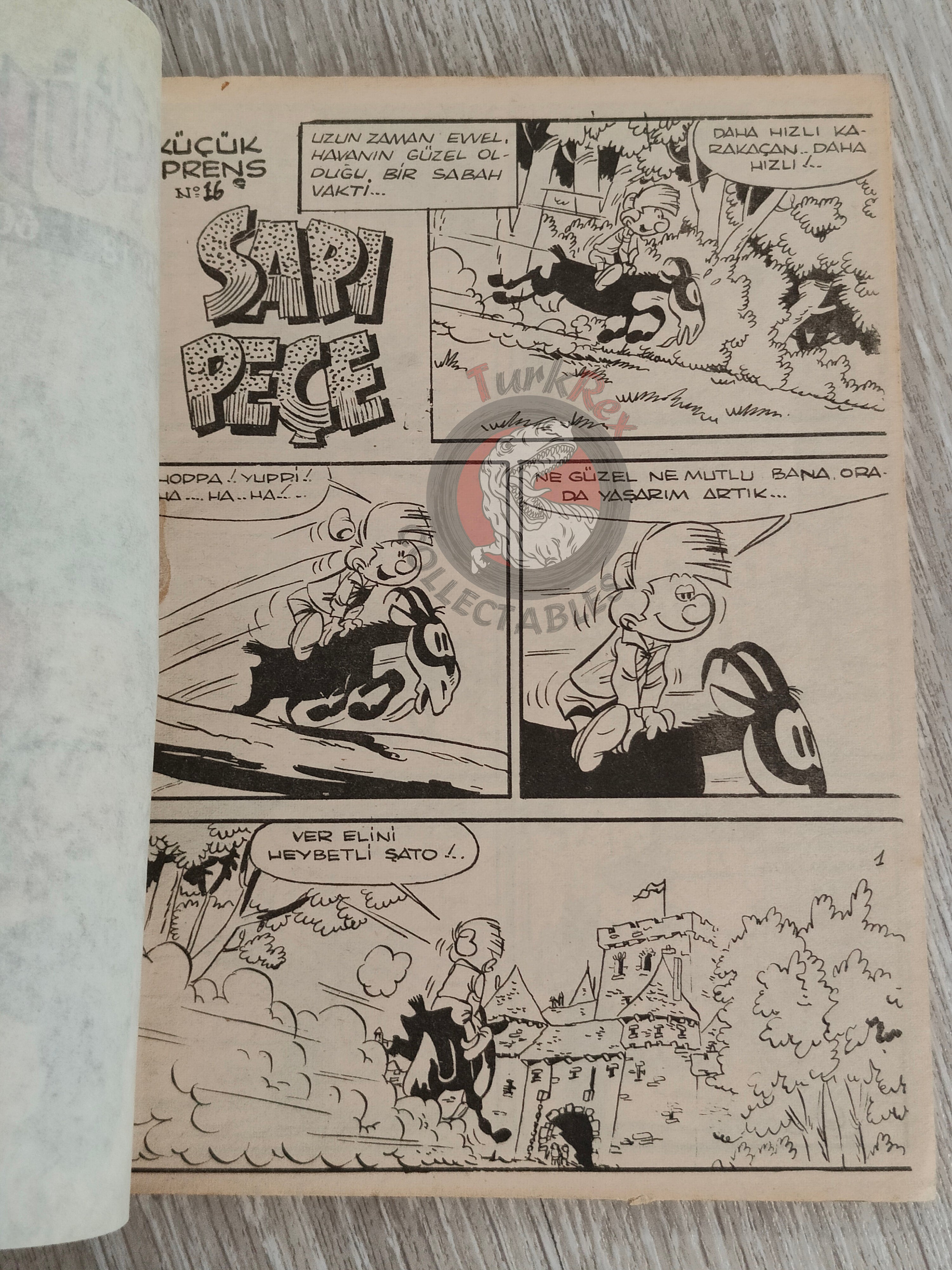 Johan et Pirlouit #18 1982 Turkish Comic Turkey  Le Sire de Montresor #8
