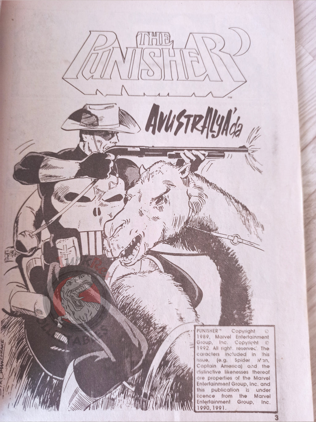 The Punisher #14 1992 Turkish Comic Turkey #19 #20 Magazine #10