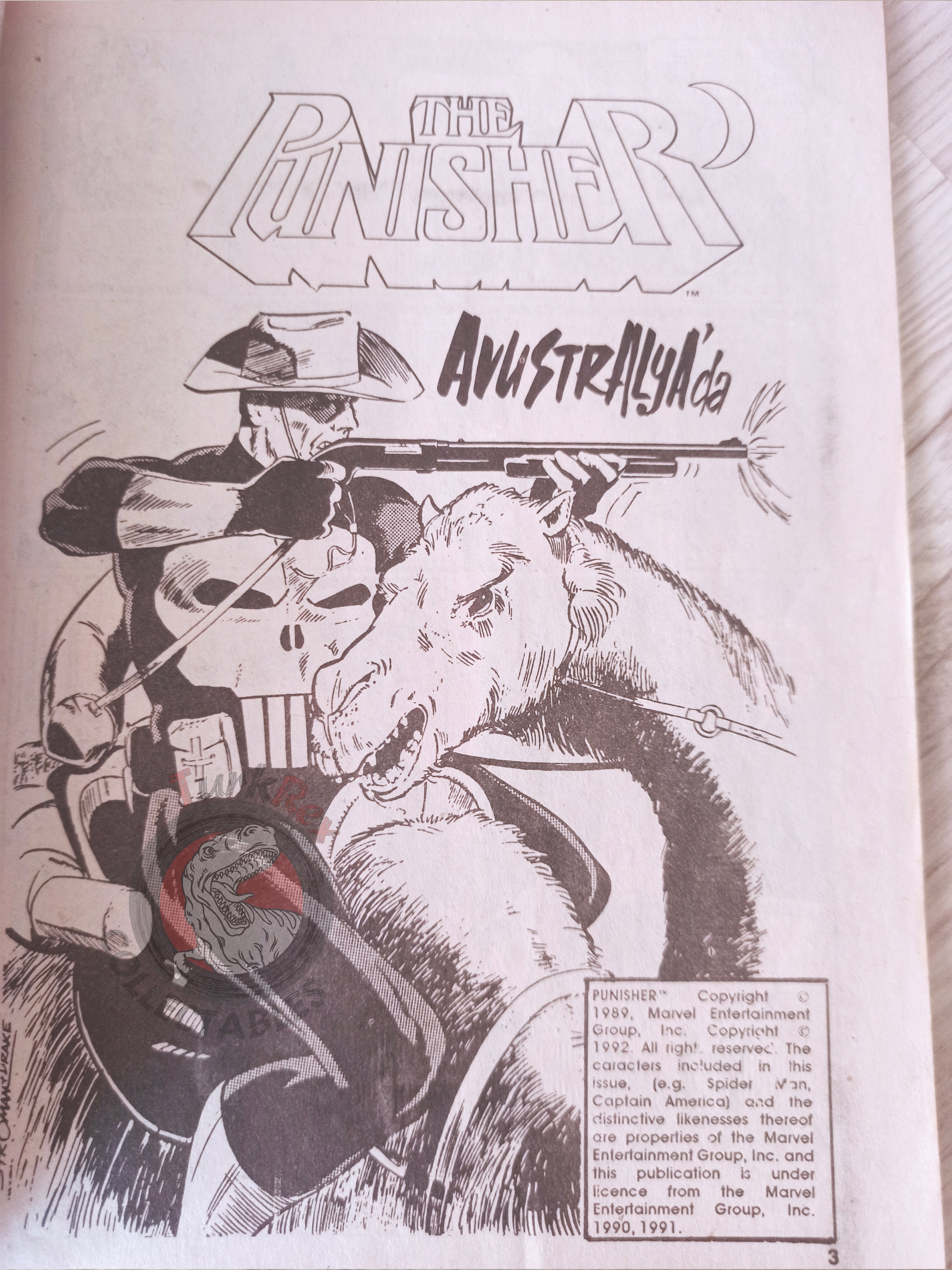 The Punisher #14 1992 Turkish Comic Turkey #19 #20 Magazine #10