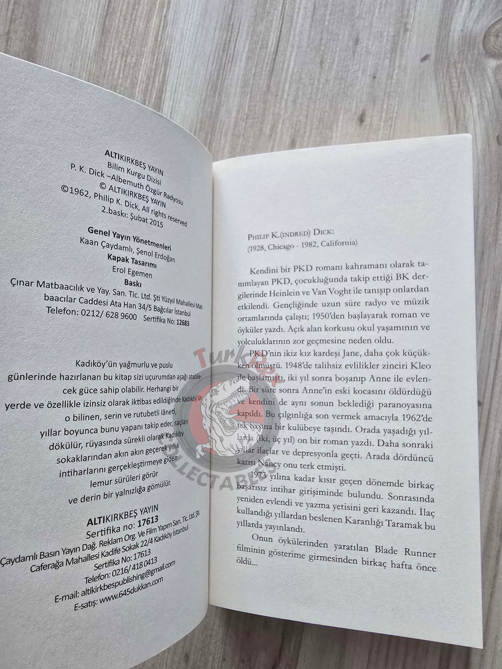 Philip K. Dick – Radio Free Albemuth 2015 Turkish Book Turkey