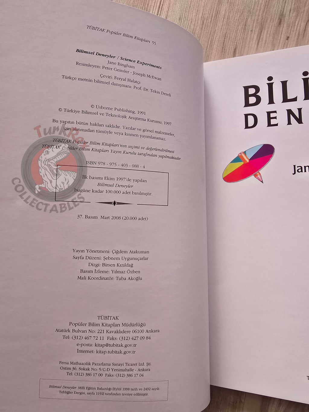 Jane Bingham – Science Experiments 2008 Turkish Book Turkey