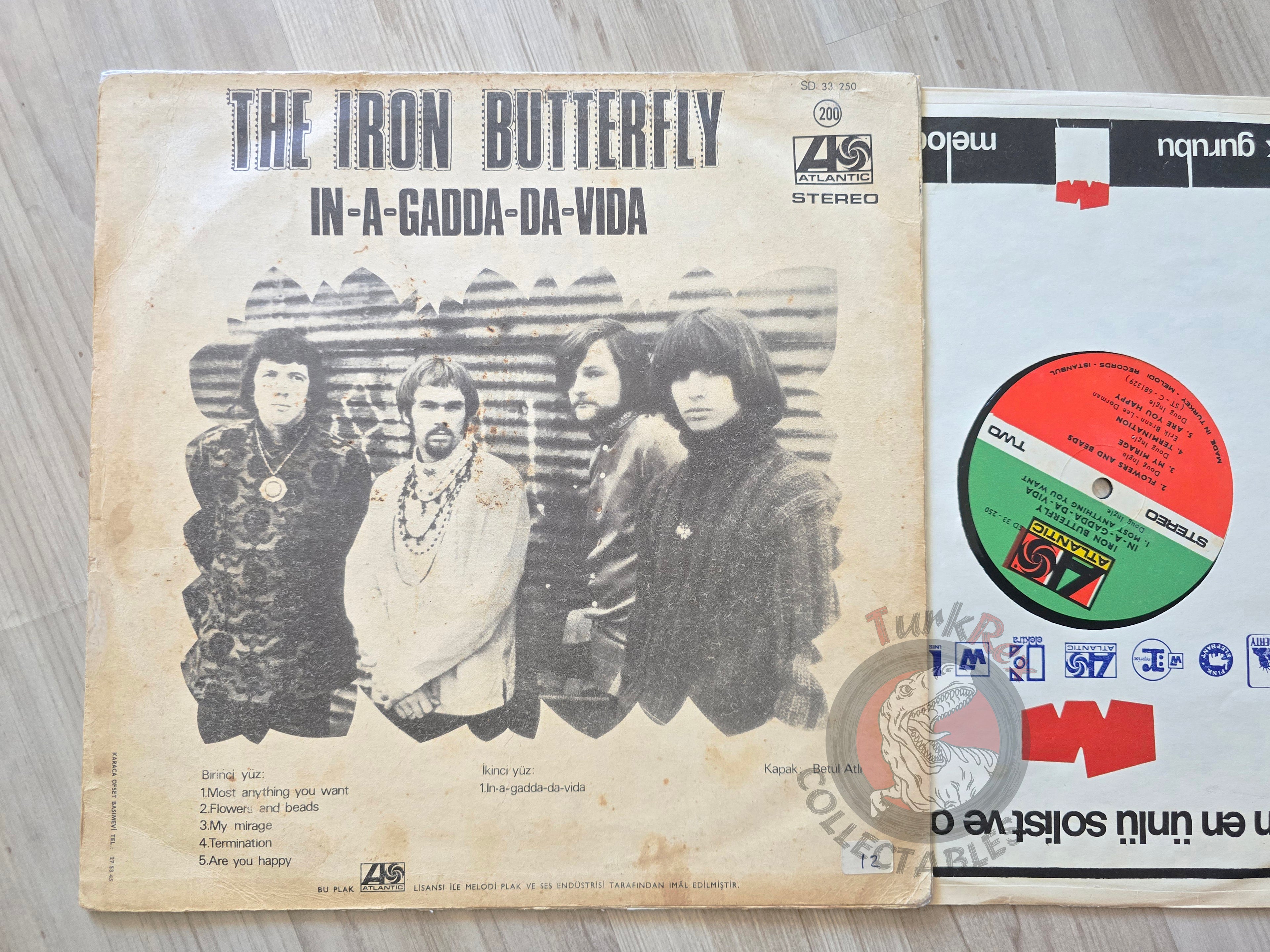 Iron Butterfly – In-A-Gadda-Da-Vida Turkish Pressing Vinyl Turkey Edition