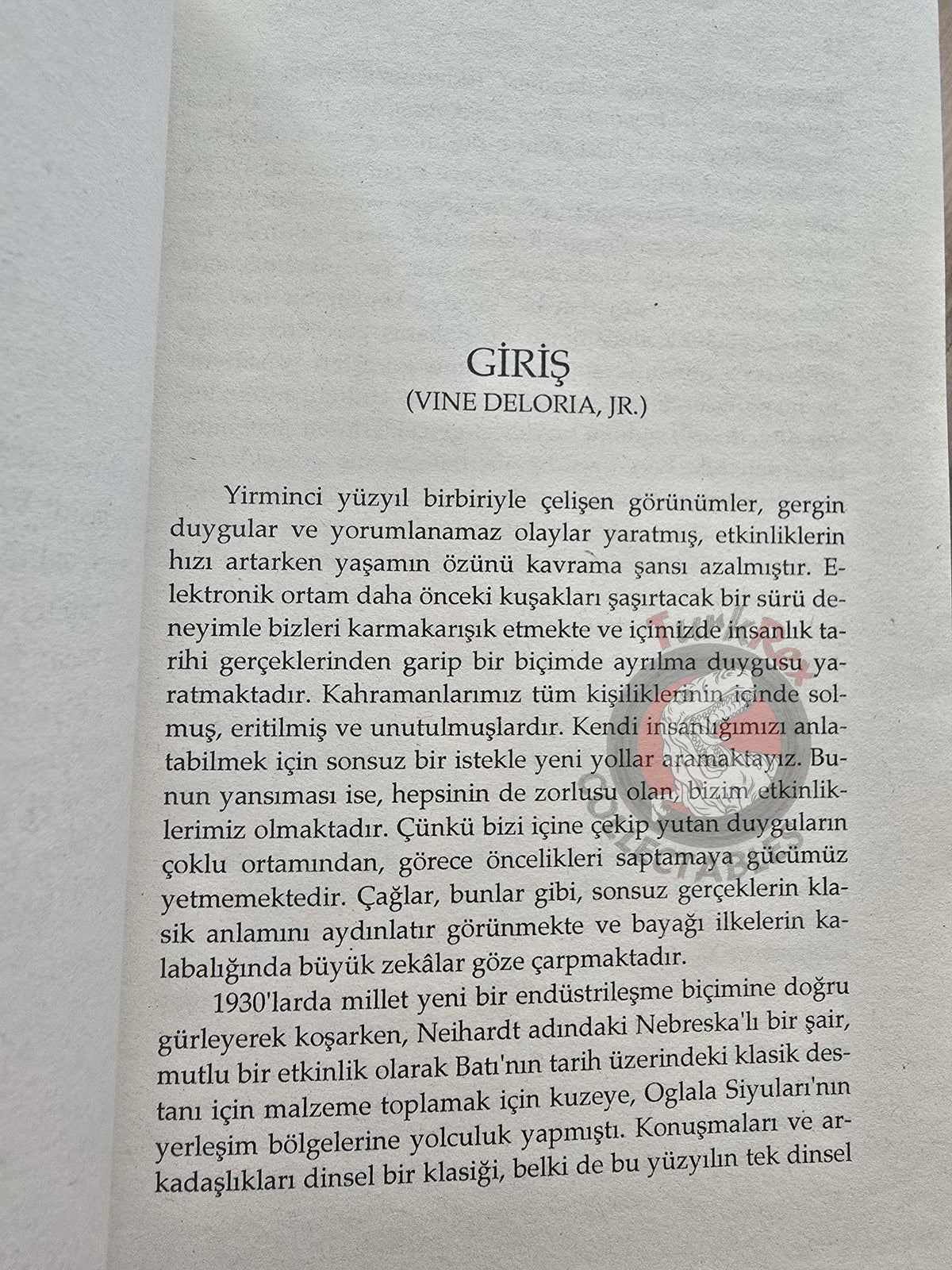 John G. Neihardt – Black Elk Speaks 1998 1st Turkish Book Turkey