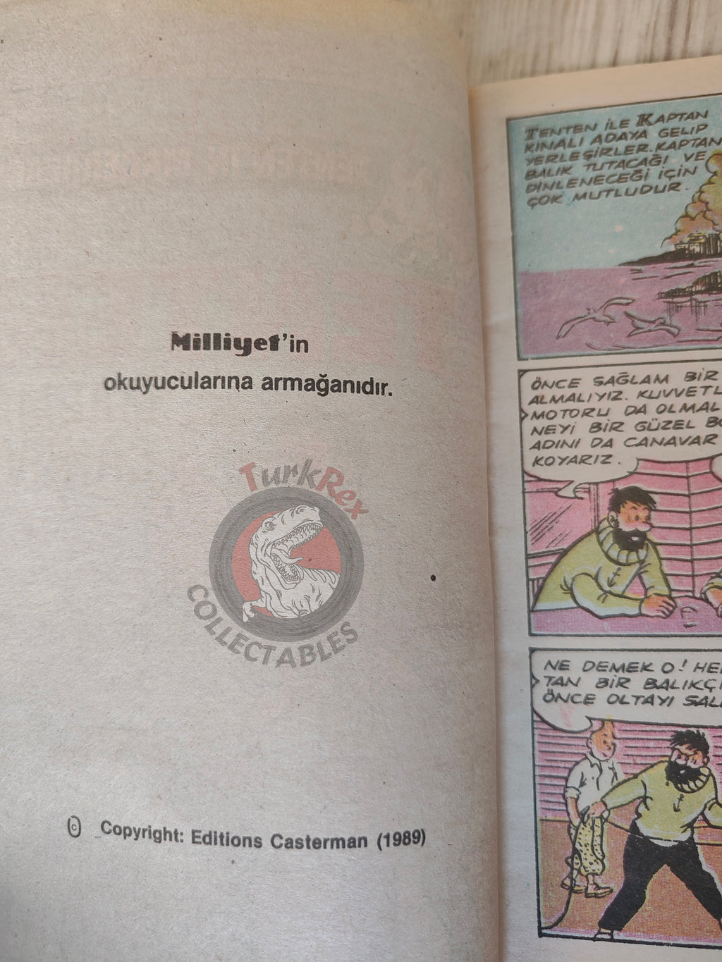 Tintin – Marmara Monster 1989 Turkish Edition Comic Turkey