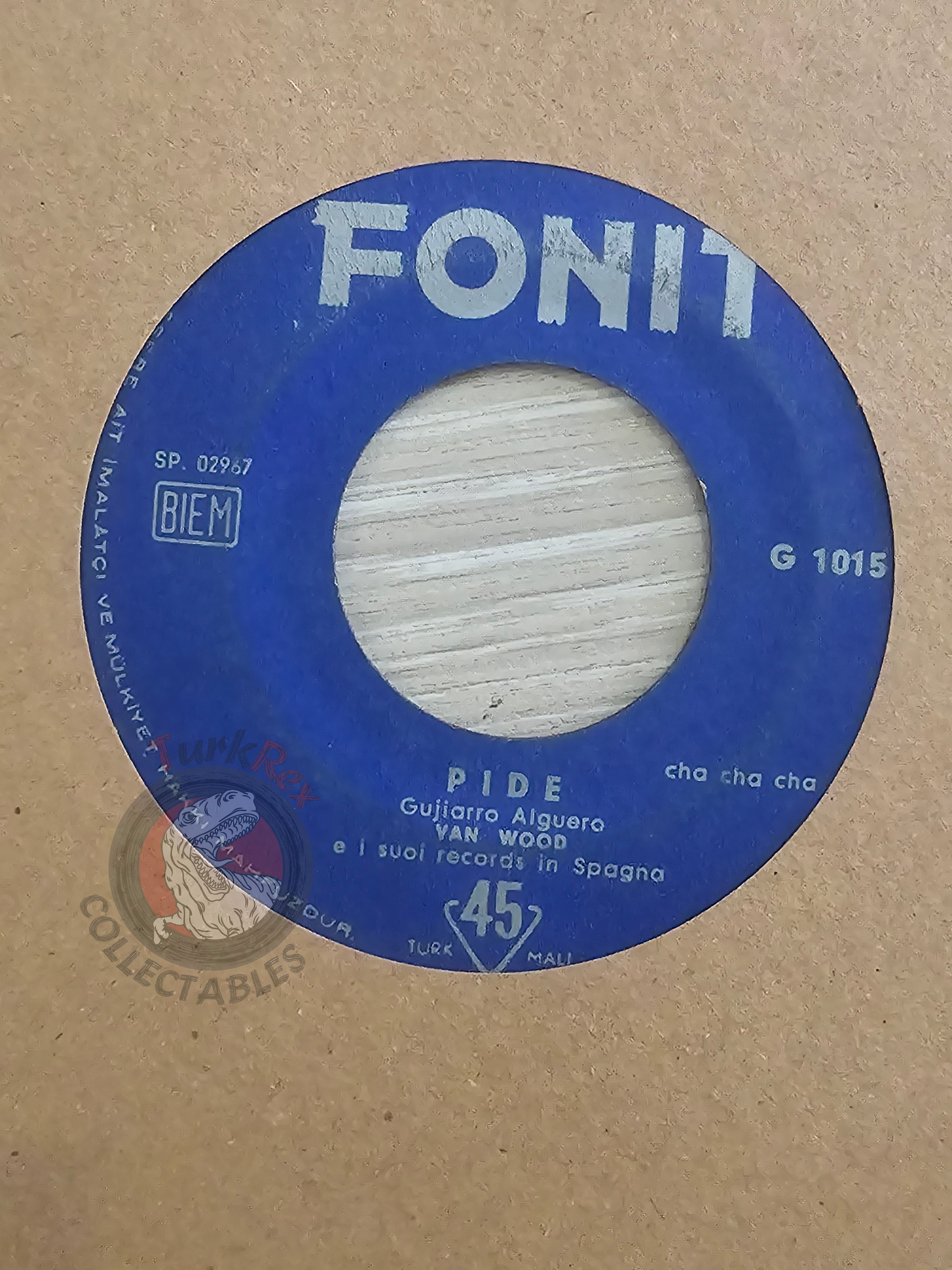 Van Wood & Franco Scarica – Pide / Ramona 7" Turkish Pressing Vinyl Turkey Edition