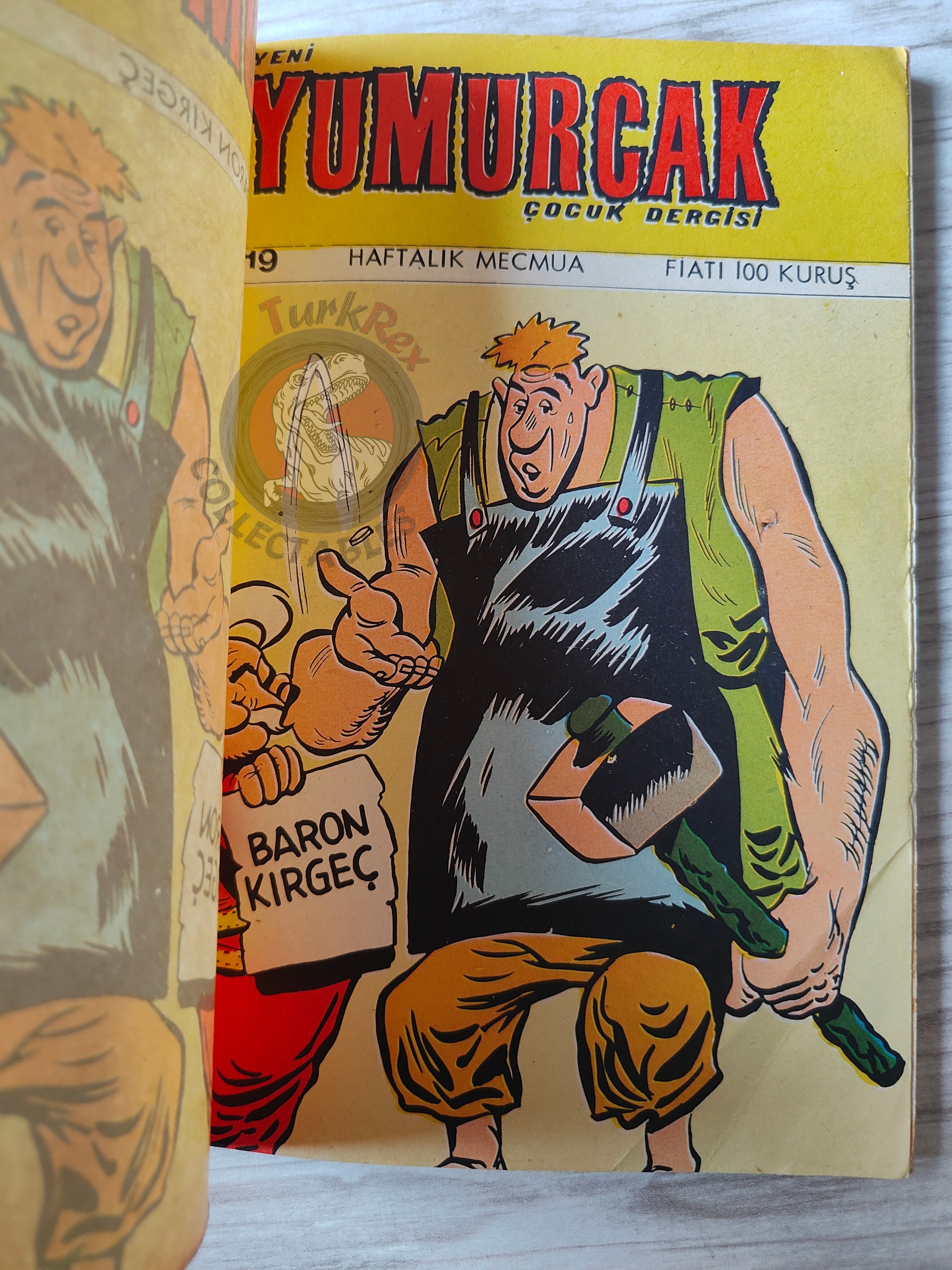 Belloy - Le Baron Maudit 1970 Turkish Comic Turkey Uderzo Yumurcak Mag #7