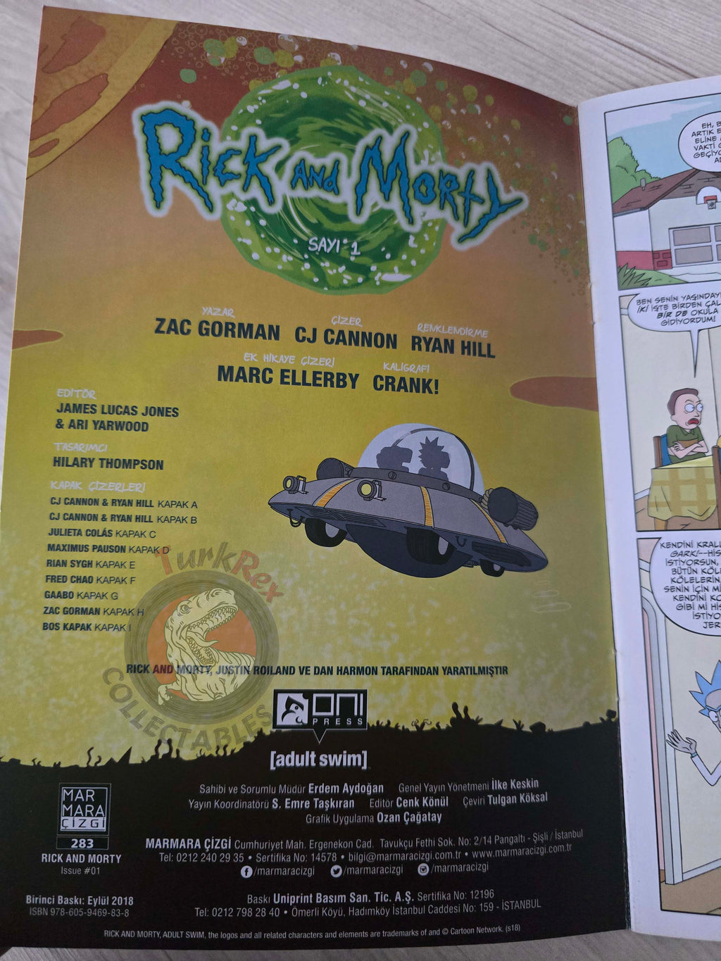 Rick and Morty #1 2018 Turkish Comic Turkey 1st Edition