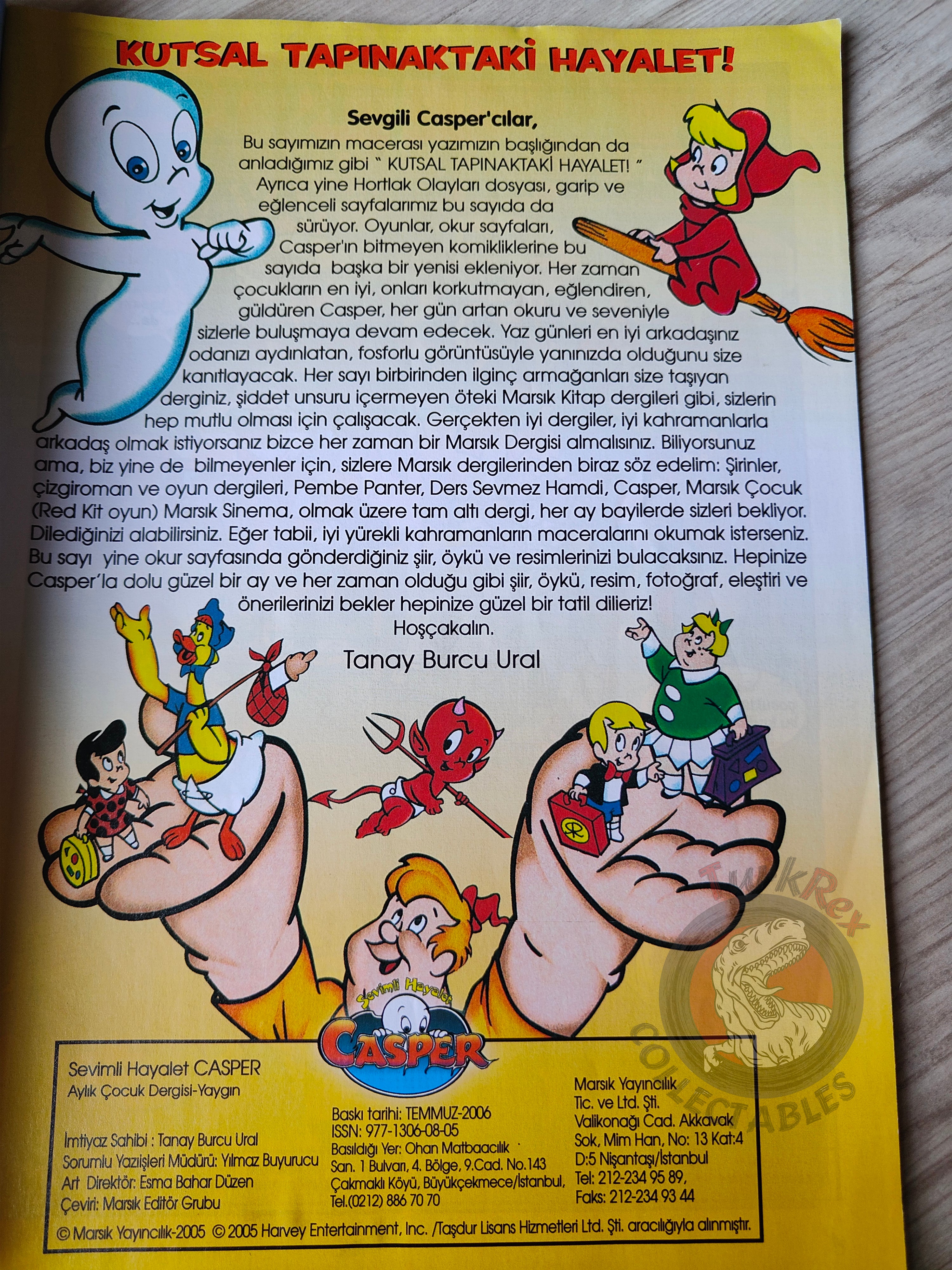 Casper the Friendly Ghost Magazine – Issue #10 2006 Turkish Comic Turkey