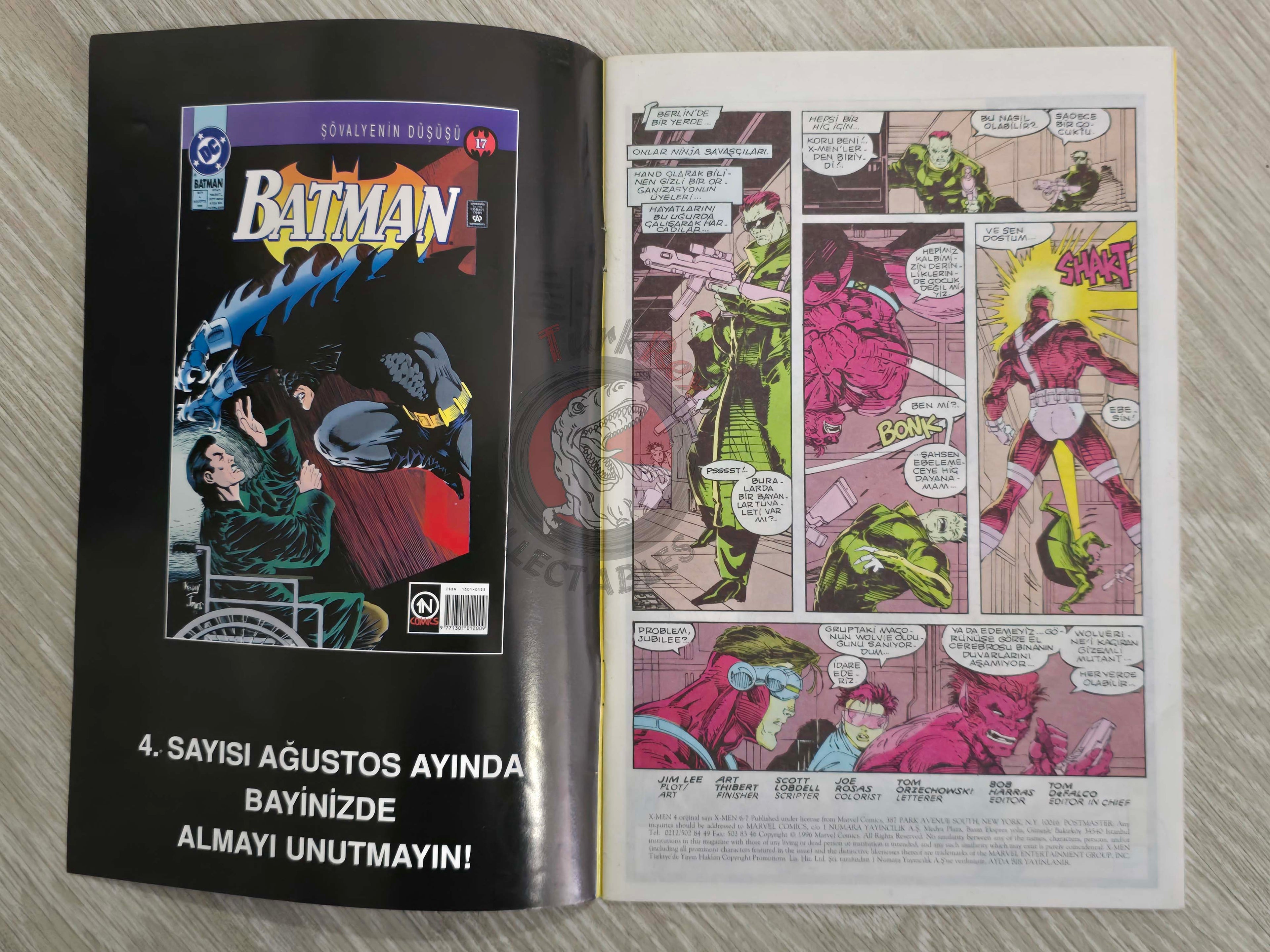 X-Men #4 1996 Turkish Comic Turkey #6 #7