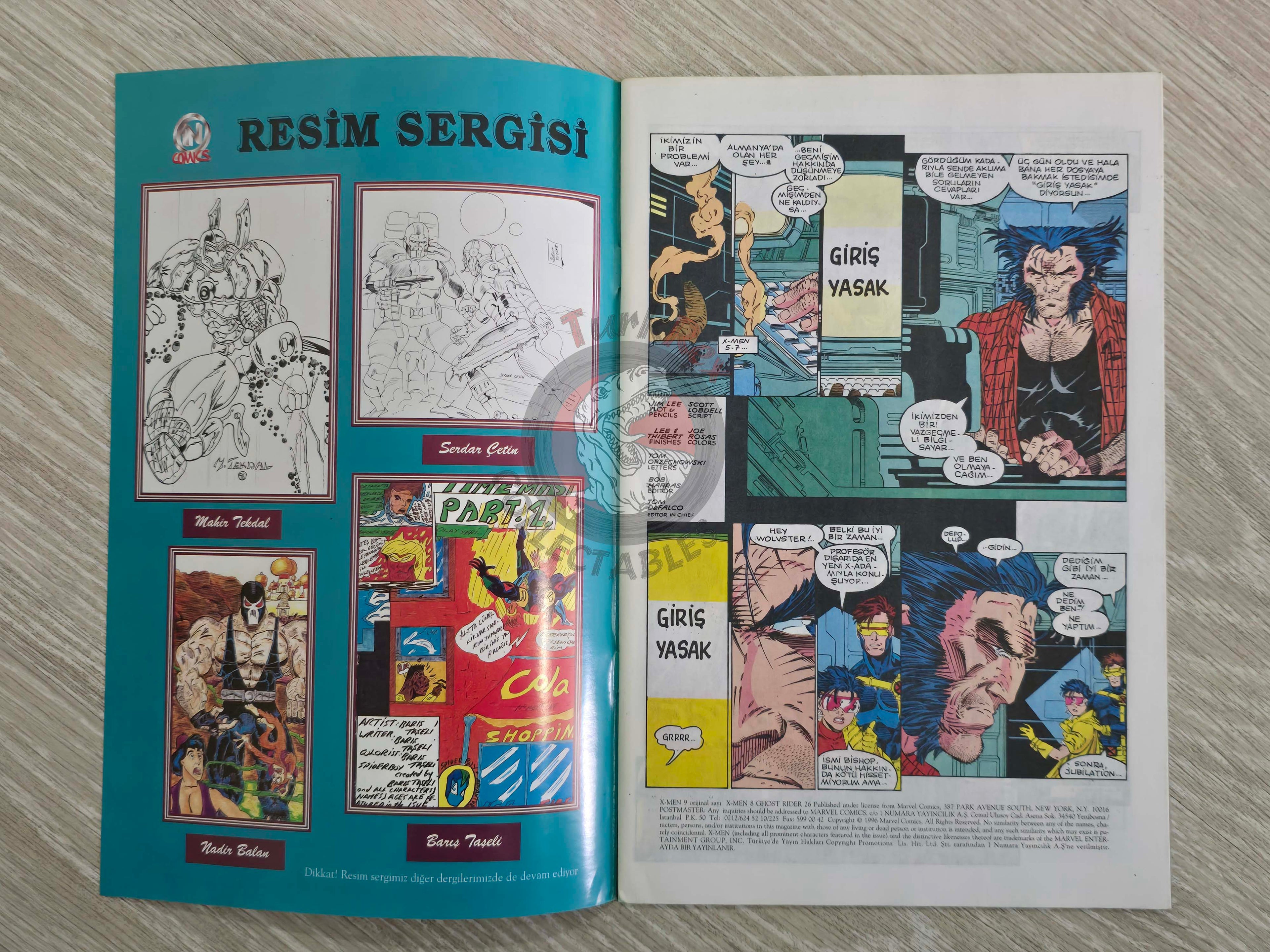 X-Men #9 1997 Turkish Comic Turkey X-Men #8 Ghost Rider #26