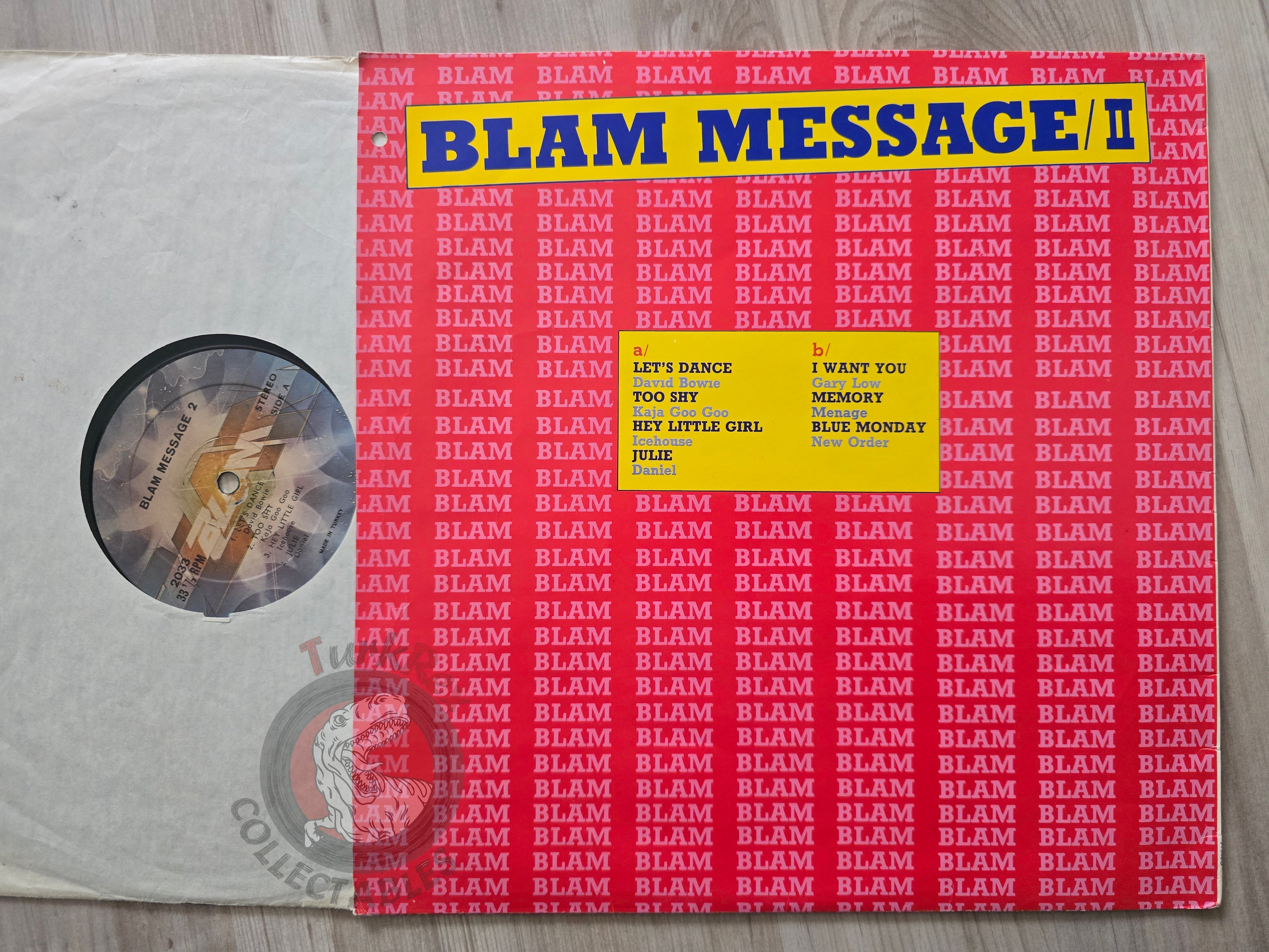 Various – Blam Message / II Turkish Pressing Vinyl Turkey Edition David Bowie