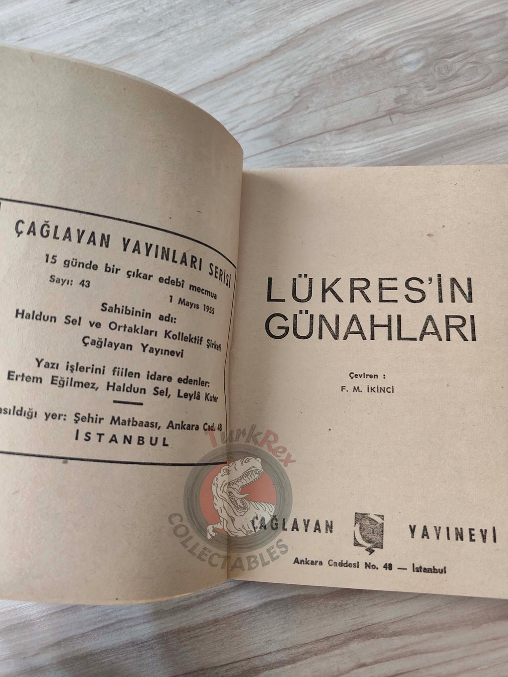 Alice Mack – Lucrezia Borgia 1955 1st Turkish Book Turkey