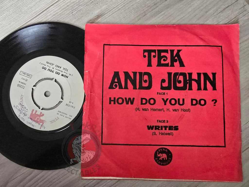 Tek And John – How Do You Do 7" Turkish Pressing Vinyl Turkey Edition
