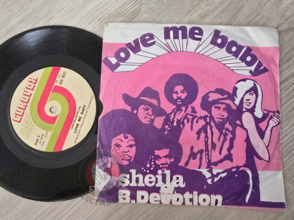 Sheila & B. Devotion – Love Me Baby 7" Turkish Pressing Vinyl Turkey Edition