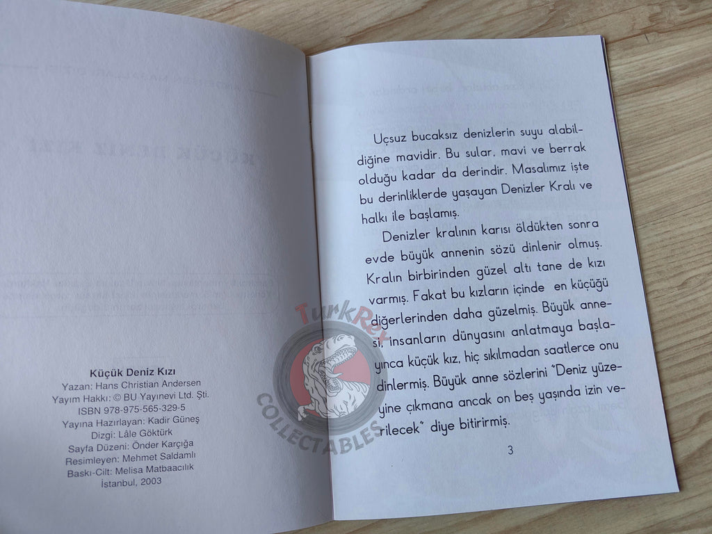 Hans Christian Andersen – The Little Mermaid 2003 Turkish Book Turkey Illustrated
