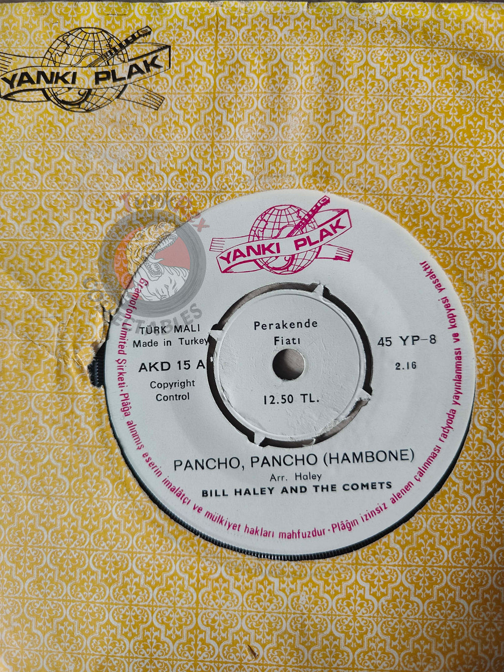 Bill Haley And The Comets – Pancho, Pancho (Hambone) 7" Turkish Pressing Vinyl Turkey Edition