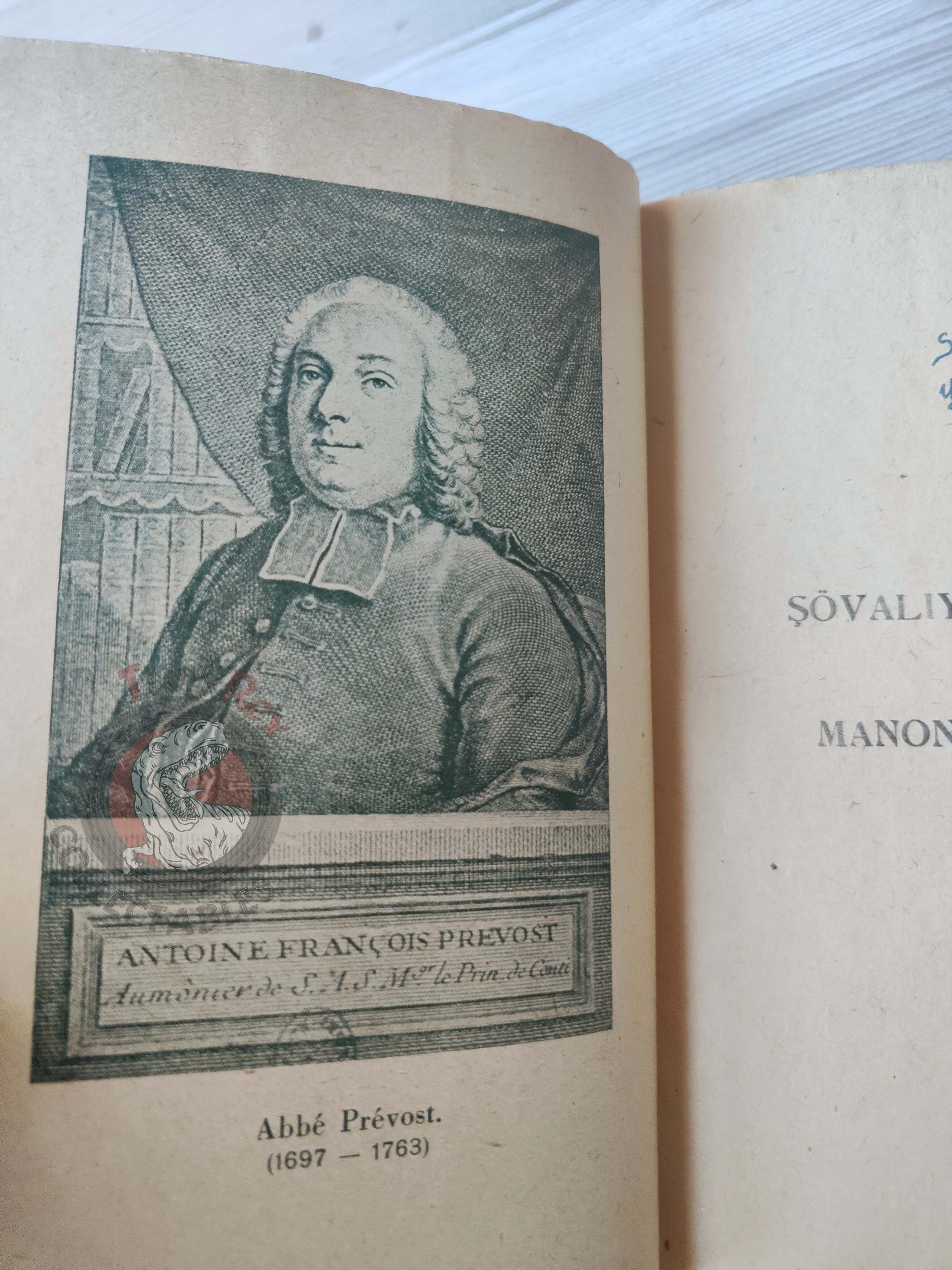 Antoine François Prévost – Manon Lescaut 1944 1st Illustrated Turkish Book Turkey