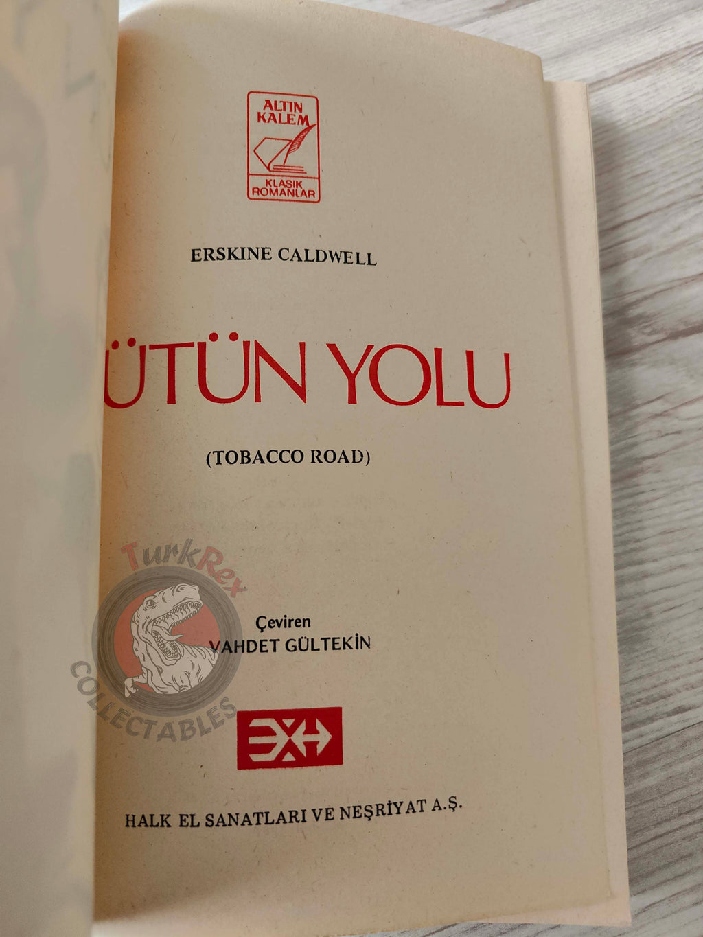 Erskine Caldwell – Tobacco Road 1981 Turkish Book Turkey