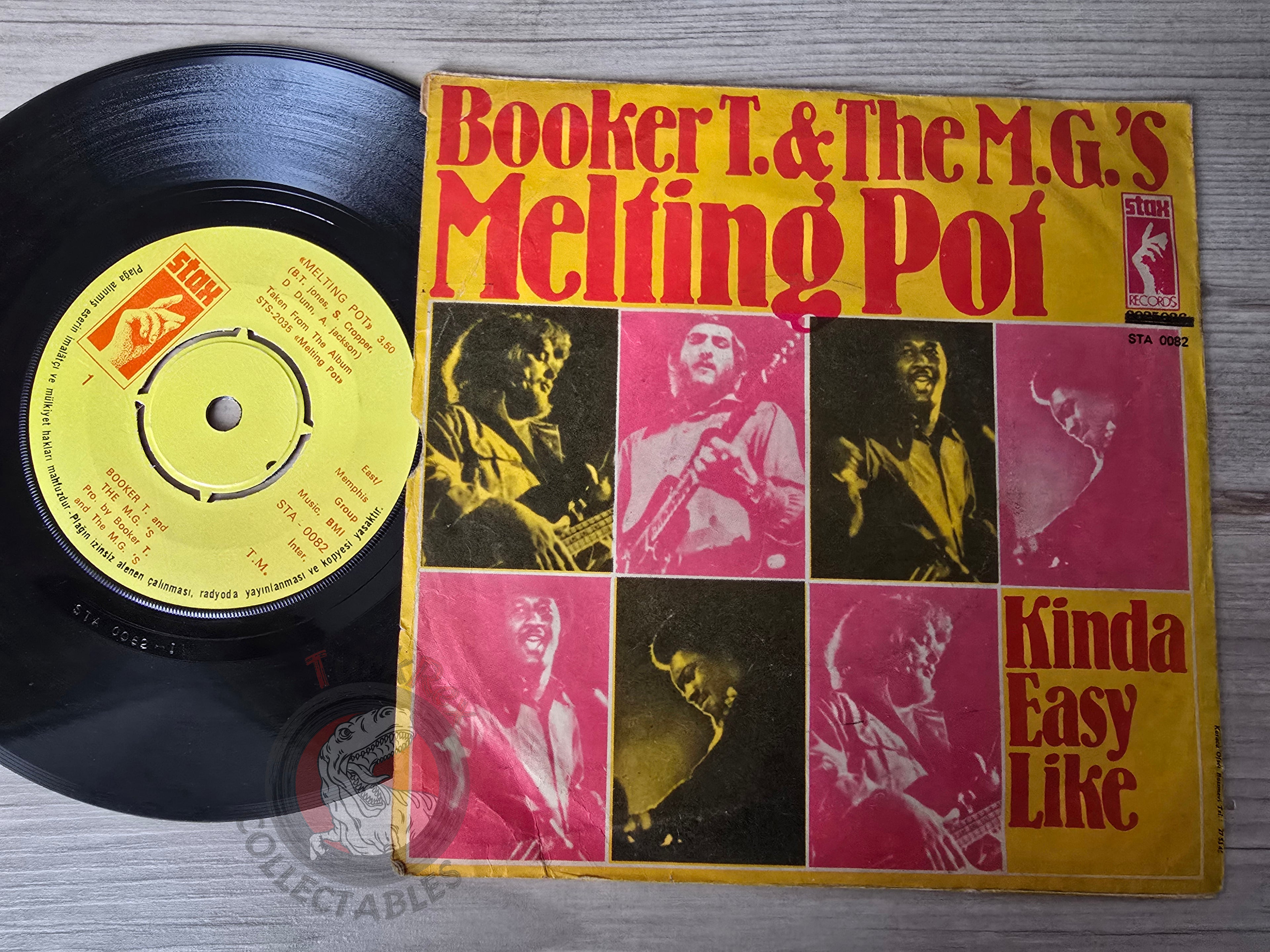 Booker T. & The M.G.'s – Melting Pot 7" Turkish Pressing Vinyl Turkey Edition