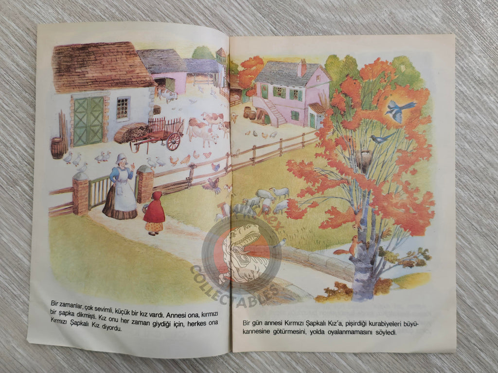 Little Red Riding Hood  – Charles Perrault 1984 Turkish Book Turkey Illustrated Grimm Brothers