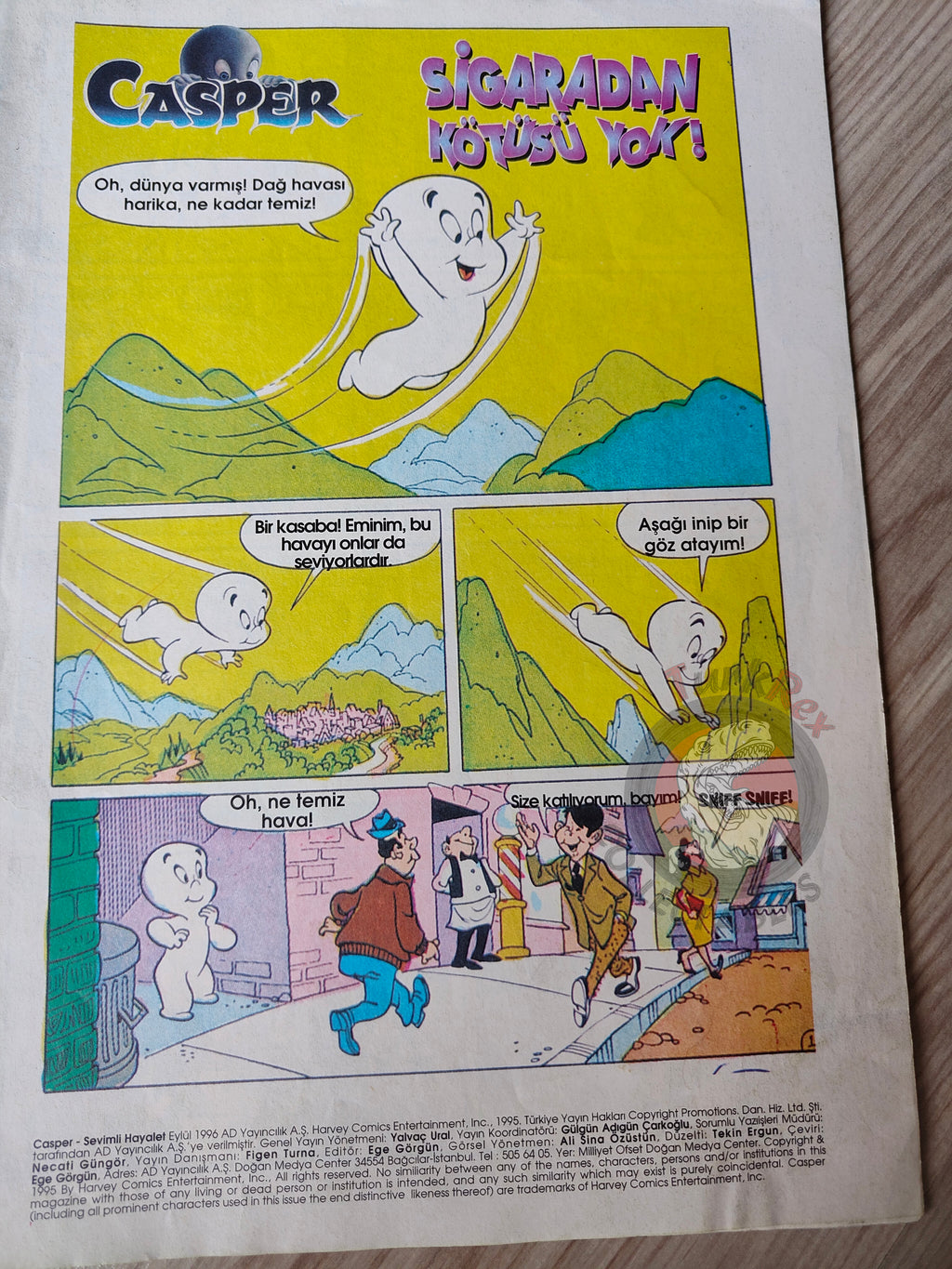 Casper the Friendly Ghost Magazine – Issue #13 1996 Turkish Comic Turkey