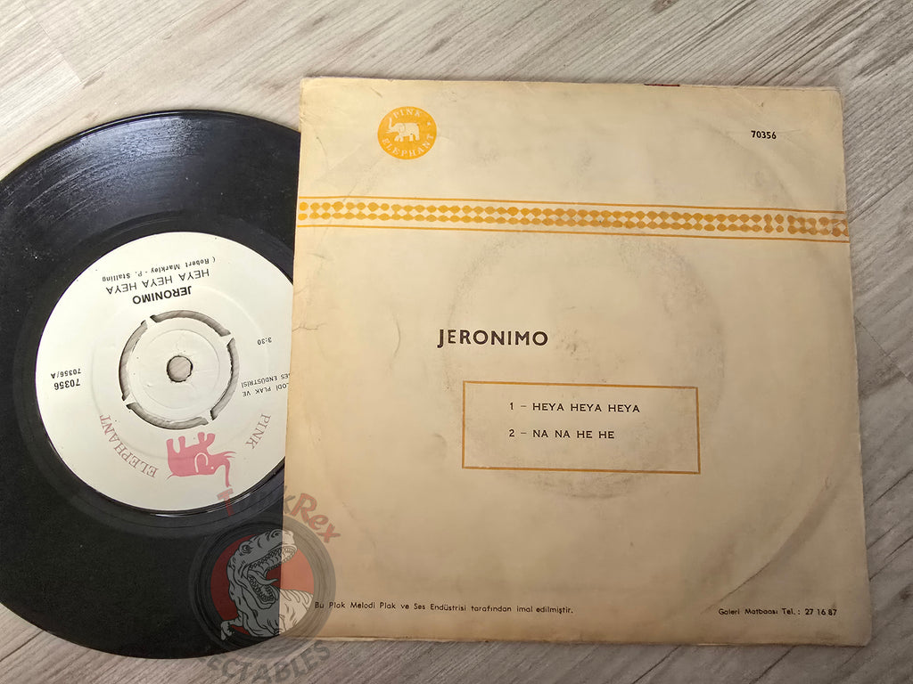 Jeronimo – Heya Heya Heya 7" Turkish Pressing Vinyl Turkey Edition