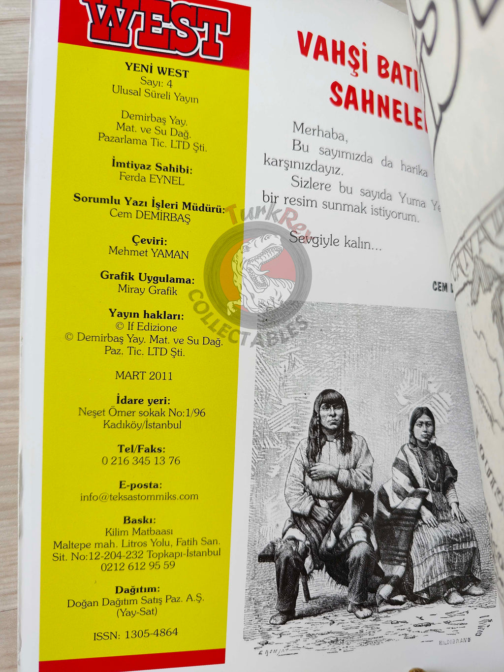 Storia del West Vol #4 Kansas Turkish Comic Turkey #13 #14 #15 #16