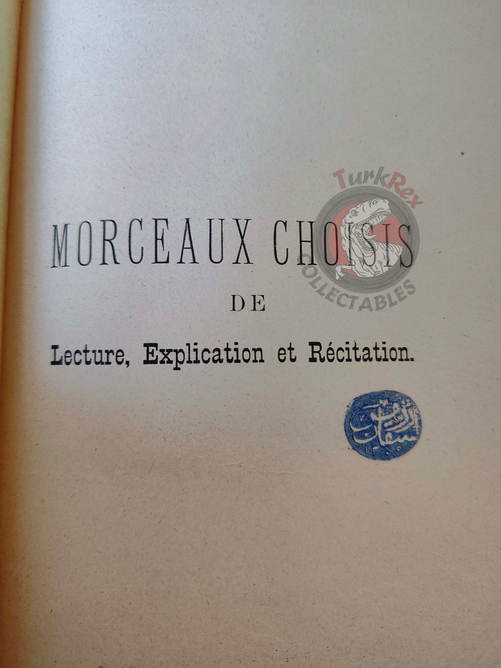 French Education Book Used in Ottoman Empire 1894 Germain Lescane Galatasaray
