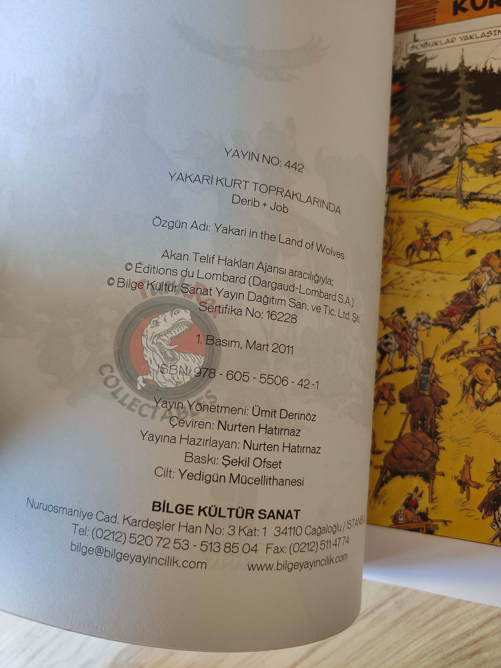 Yakari #5 L'attaque des loups Turkish Comic Turkey Derib + Job