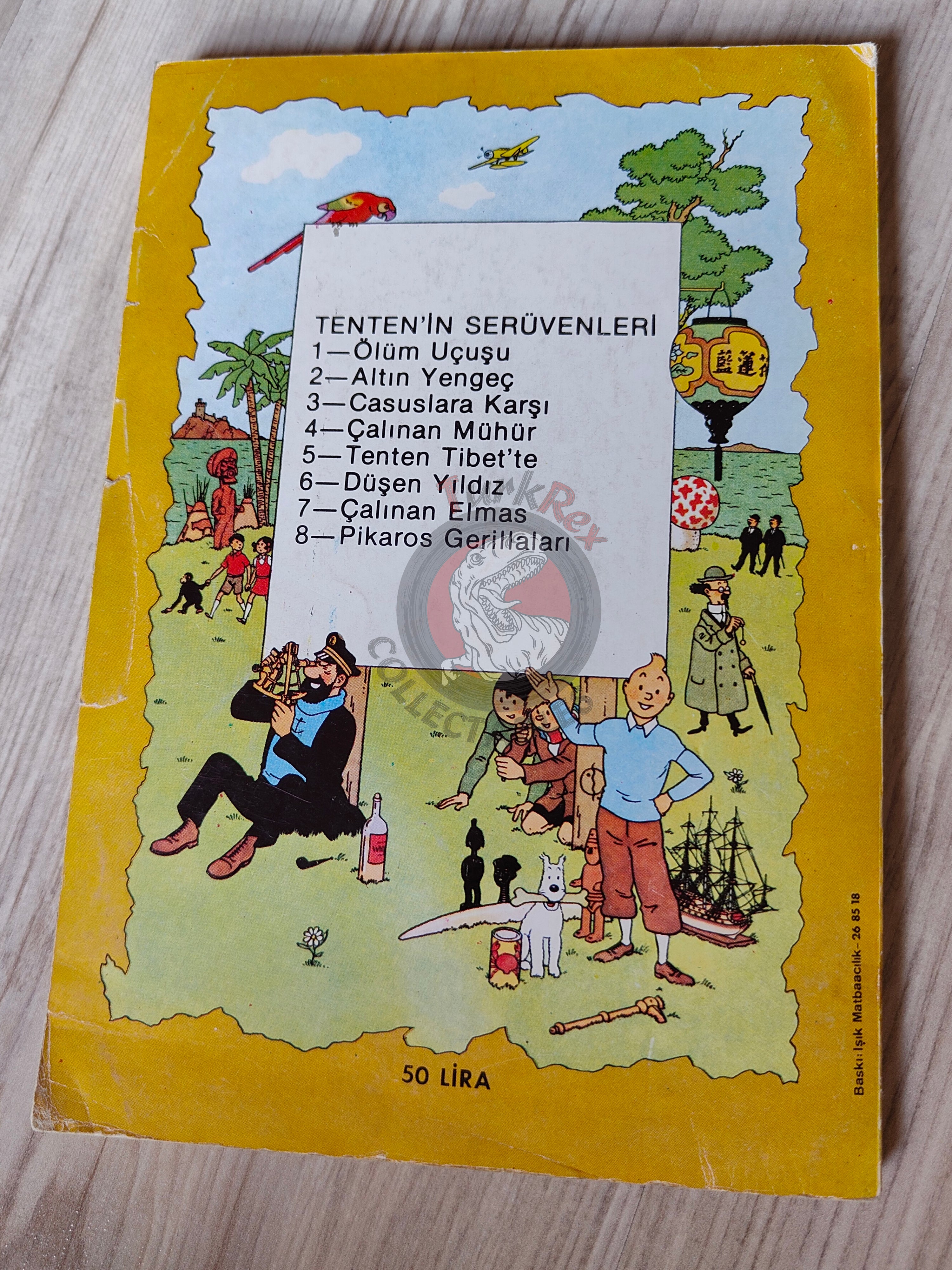 Tintin – The Castafiore Emerald early 1980s Turkish Edition Comic Turkey 1