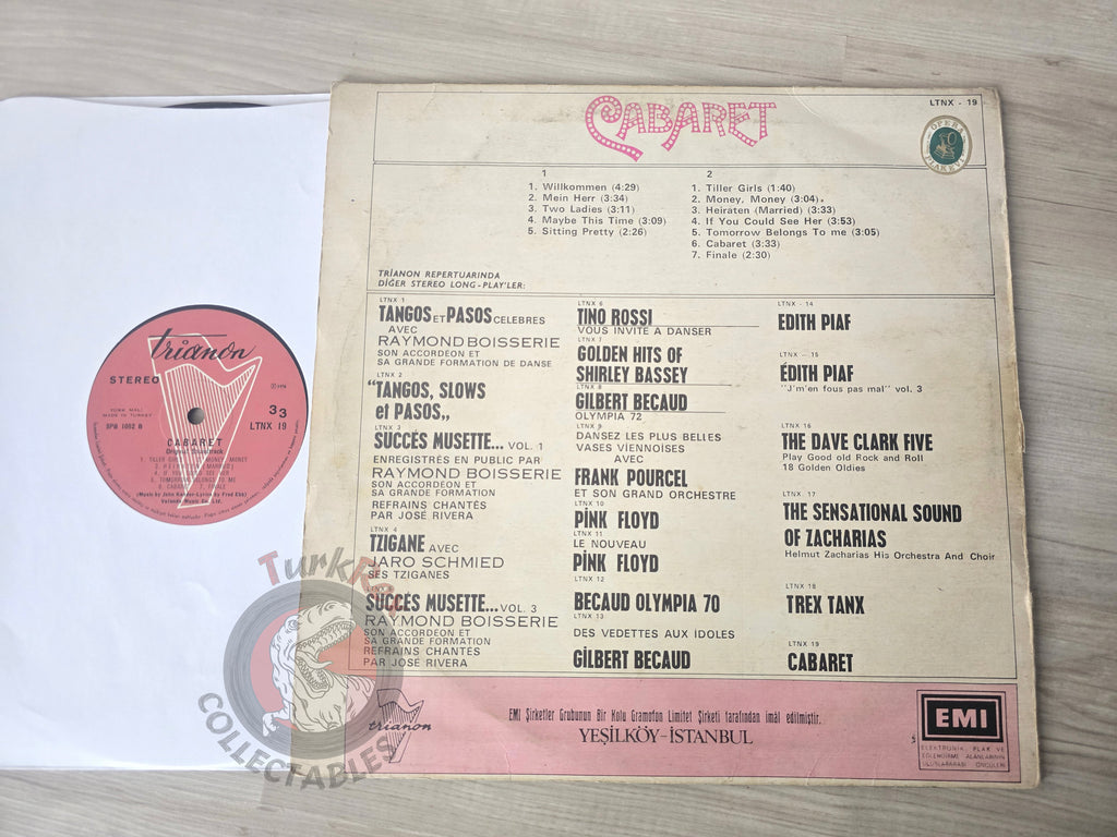 Various – Cabaret (Original Soundtrack Recording) Turkish Pressing Vinyl Turkey Edition