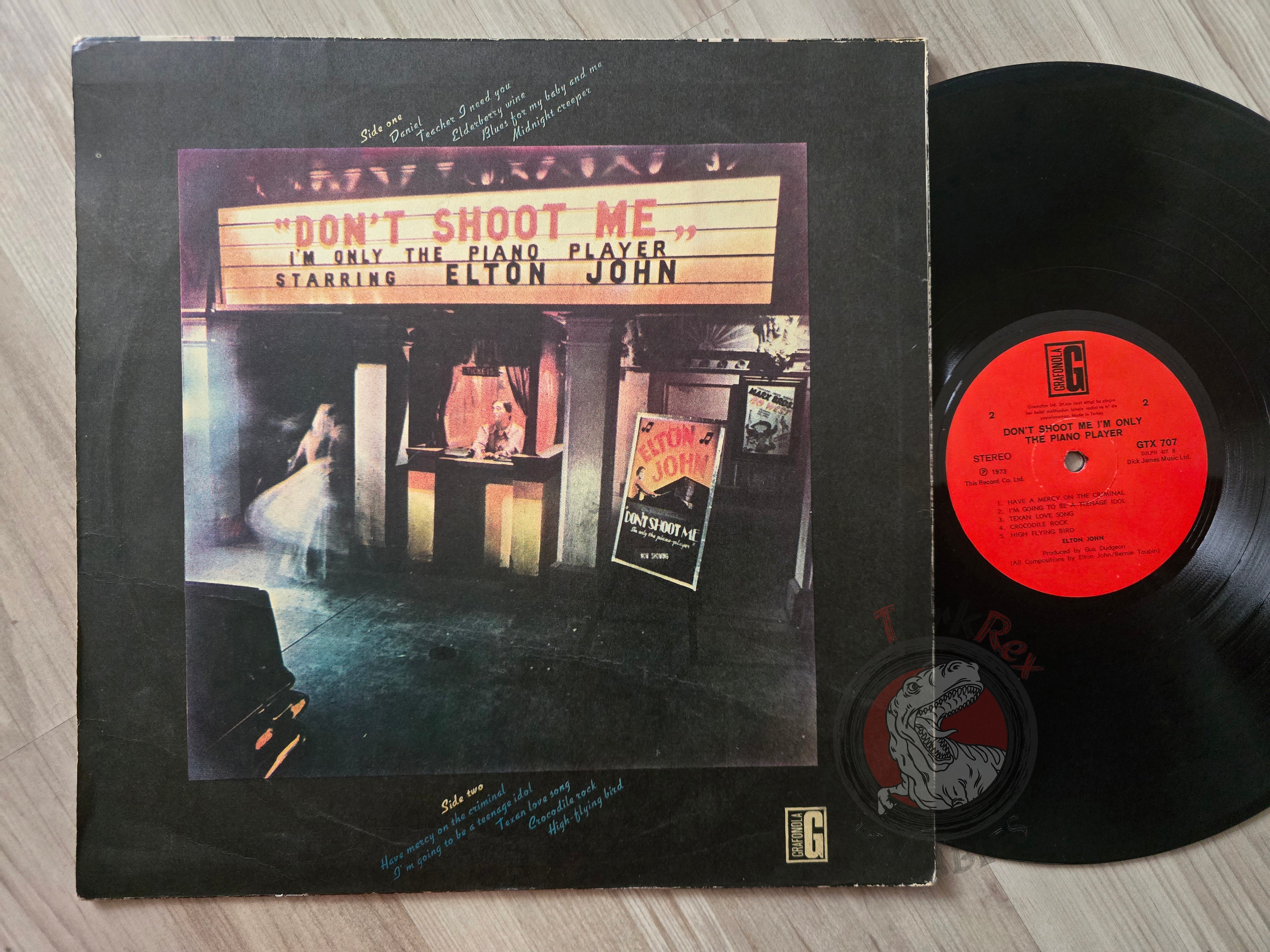 Elton John – Don't Shoot Me I'm Only The Piano Player Turkish Pressing Vinyl Turkey Edition