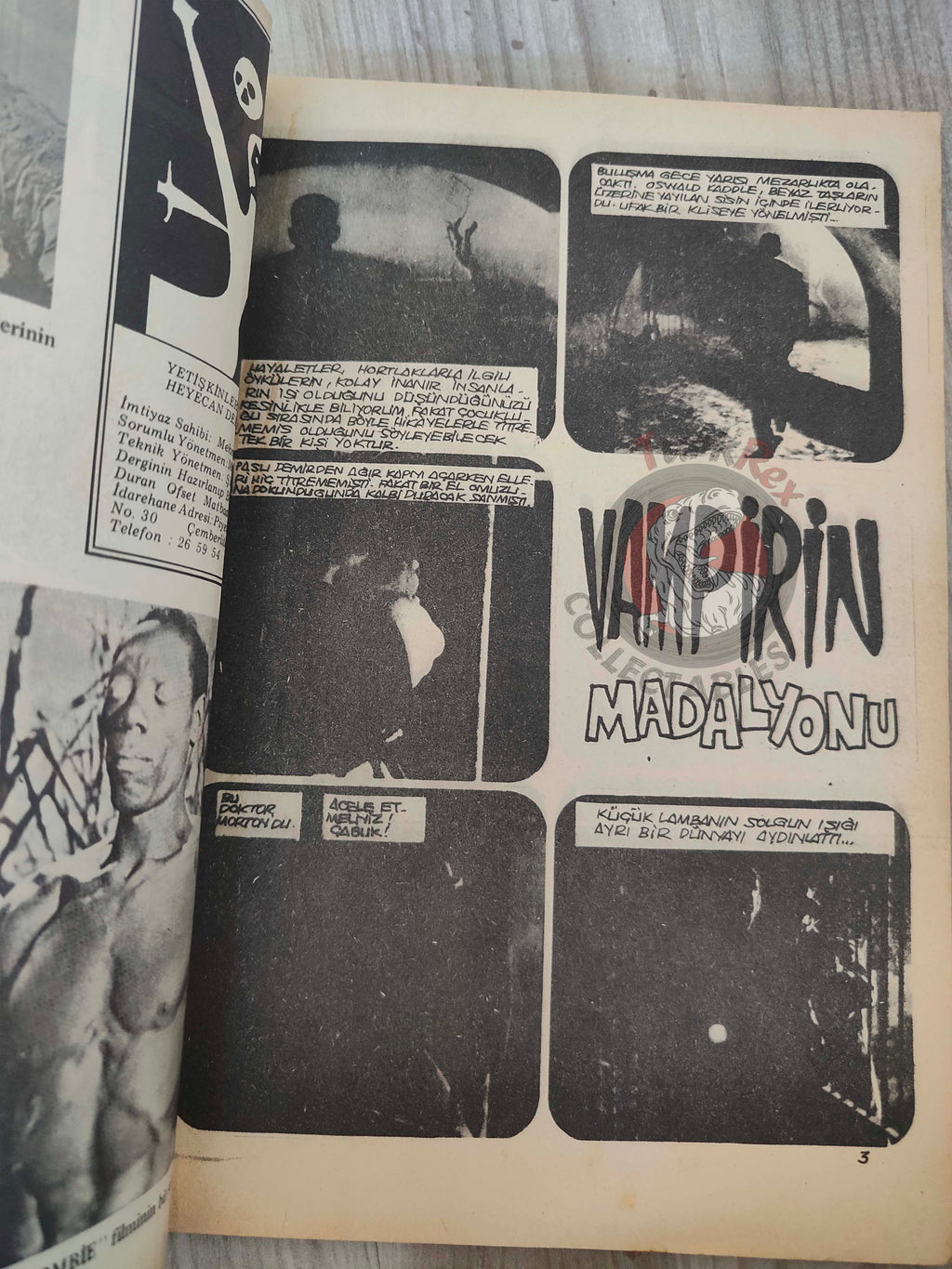 Korku October 1977 Turkish Comic Turkey Vampirella #62 Warren Creepy Eerie Frank Frazetta