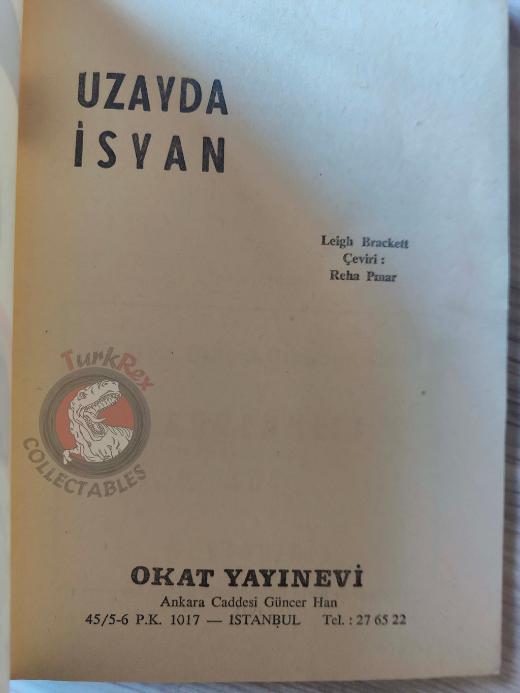 Leigh Brackett  – The Starmen of Llyrdis 1971 1st Turkish Book Turkey