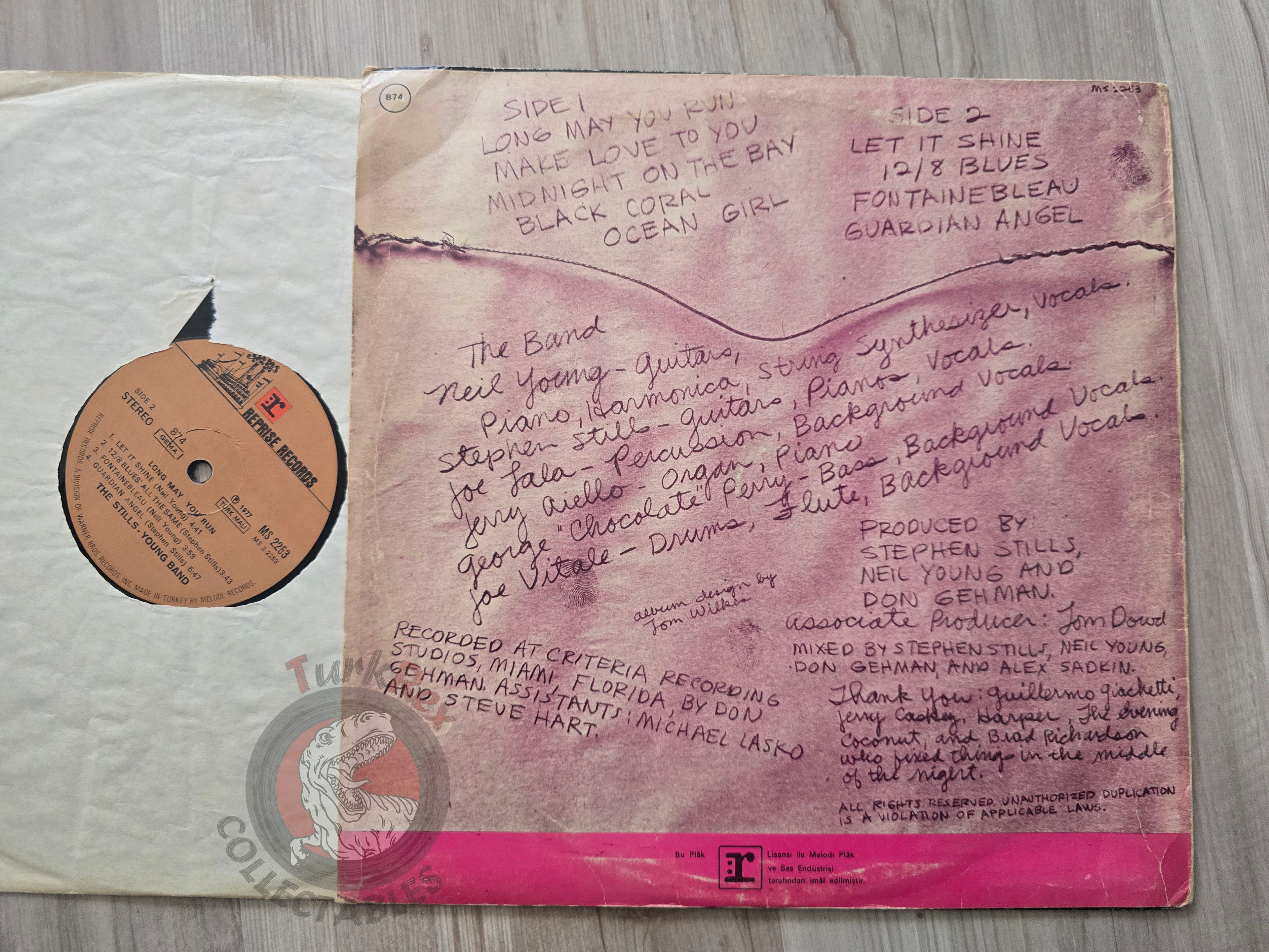 The Stills-Young Band – Long May You Run Turkish Pressing Vinyl Turkey Edition