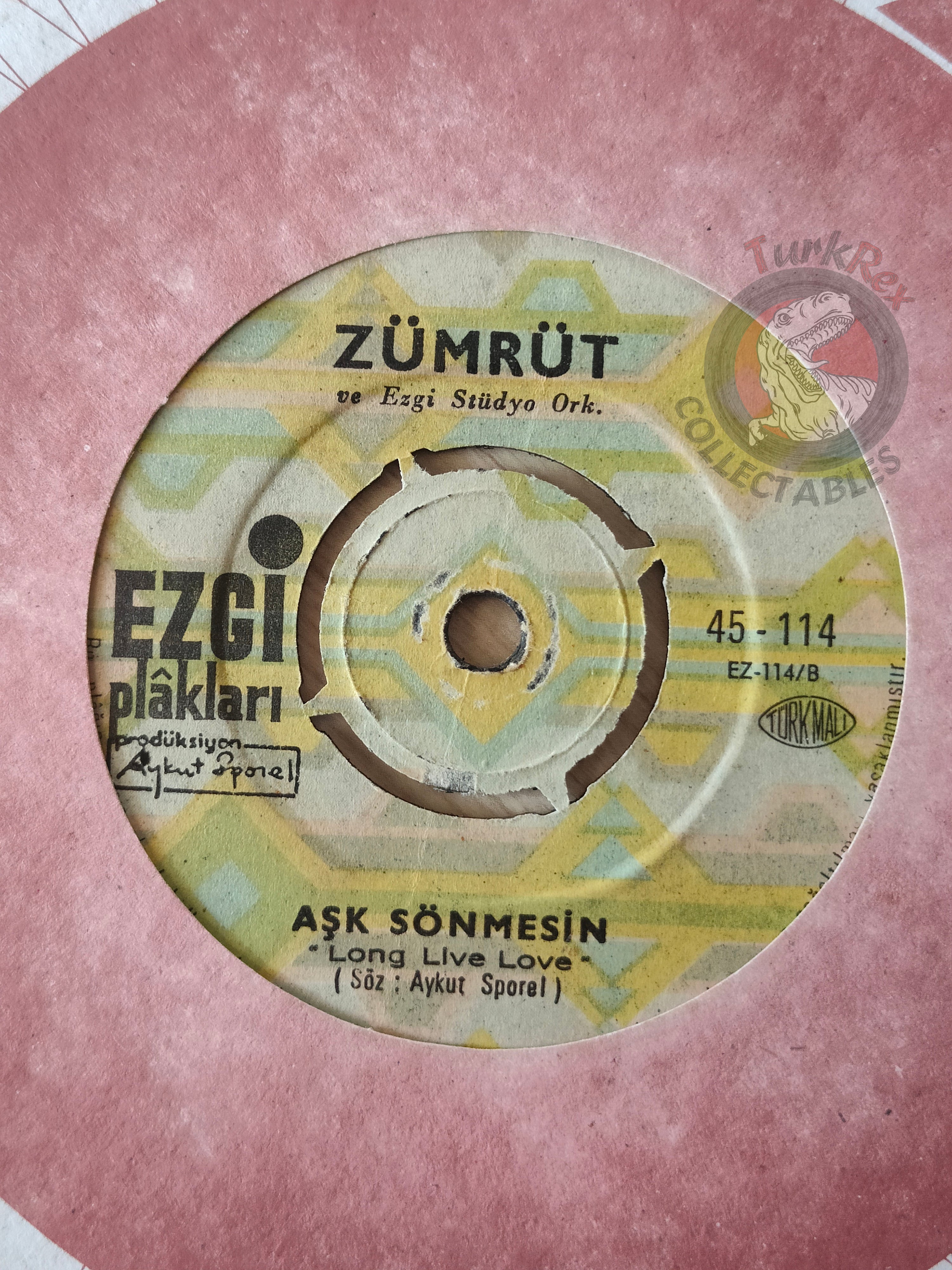Zümrüt – Bu Benim Şarkım (This Is My Song) 7" Turkish Pressing Vinyl Turkey Edition
