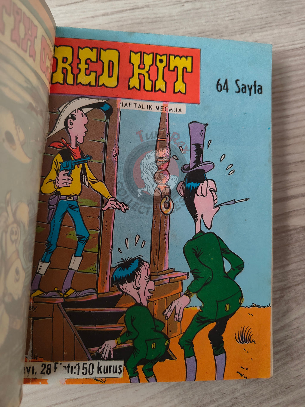 Lucky Luke #10 La Ville Fantôme 1972 Turkish Comic Turkey Gil Jourdan Gaston